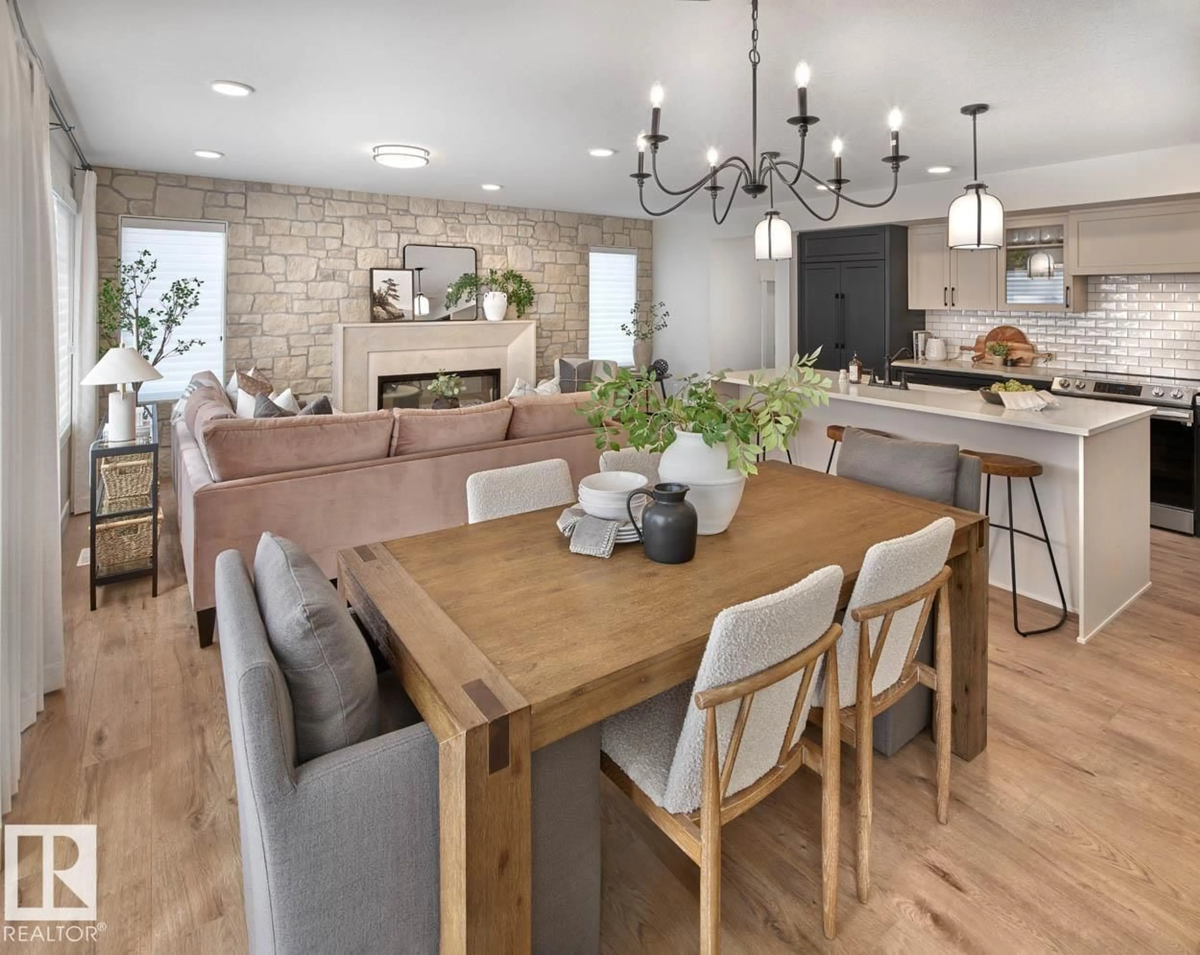 Open concept kitchen, unknown for 19904 31 AV, Edmonton Alberta T6M1N7