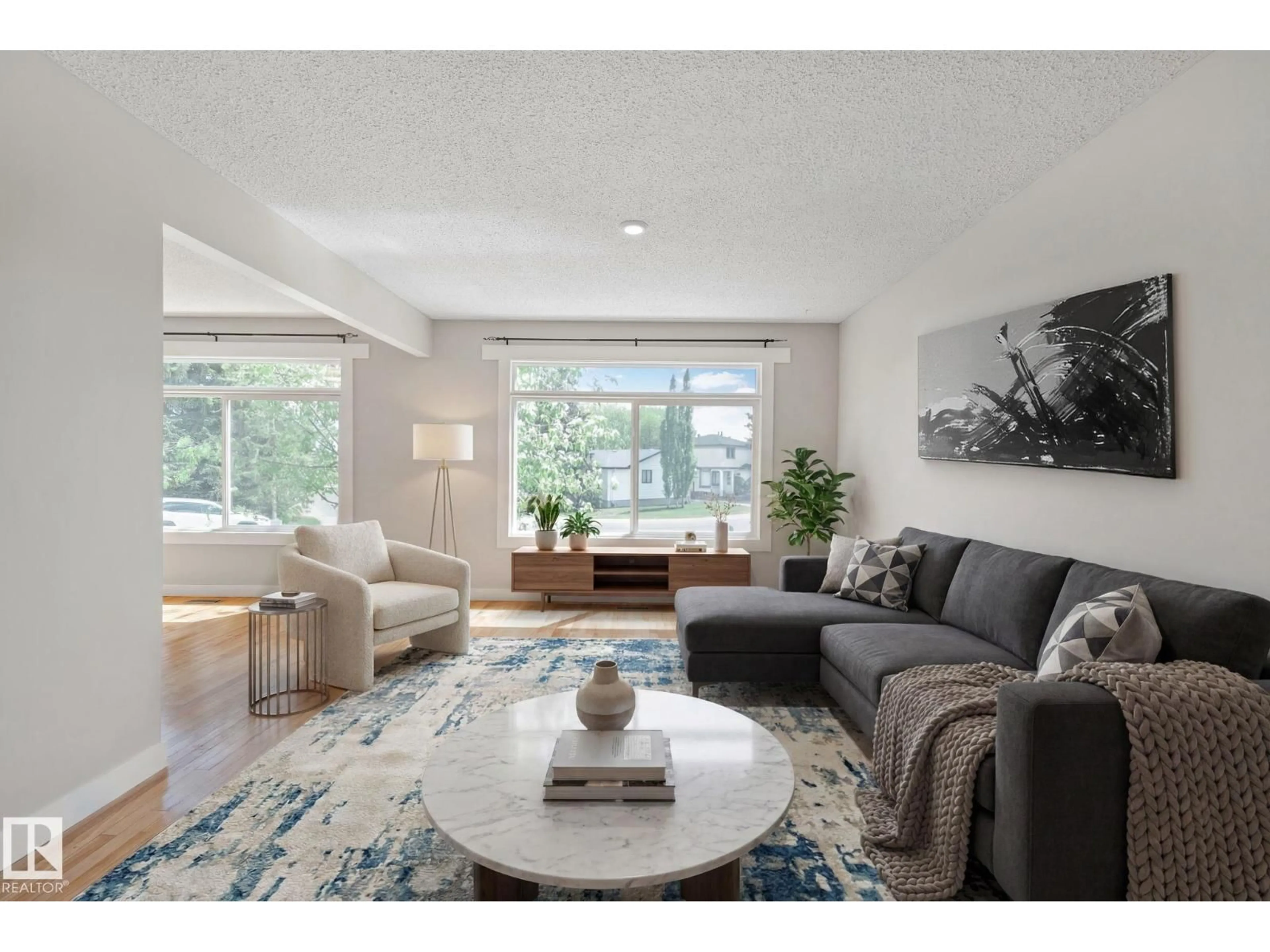 Living room with furniture, unknown for 2730 138A AV, Edmonton Alberta T5Y1A8