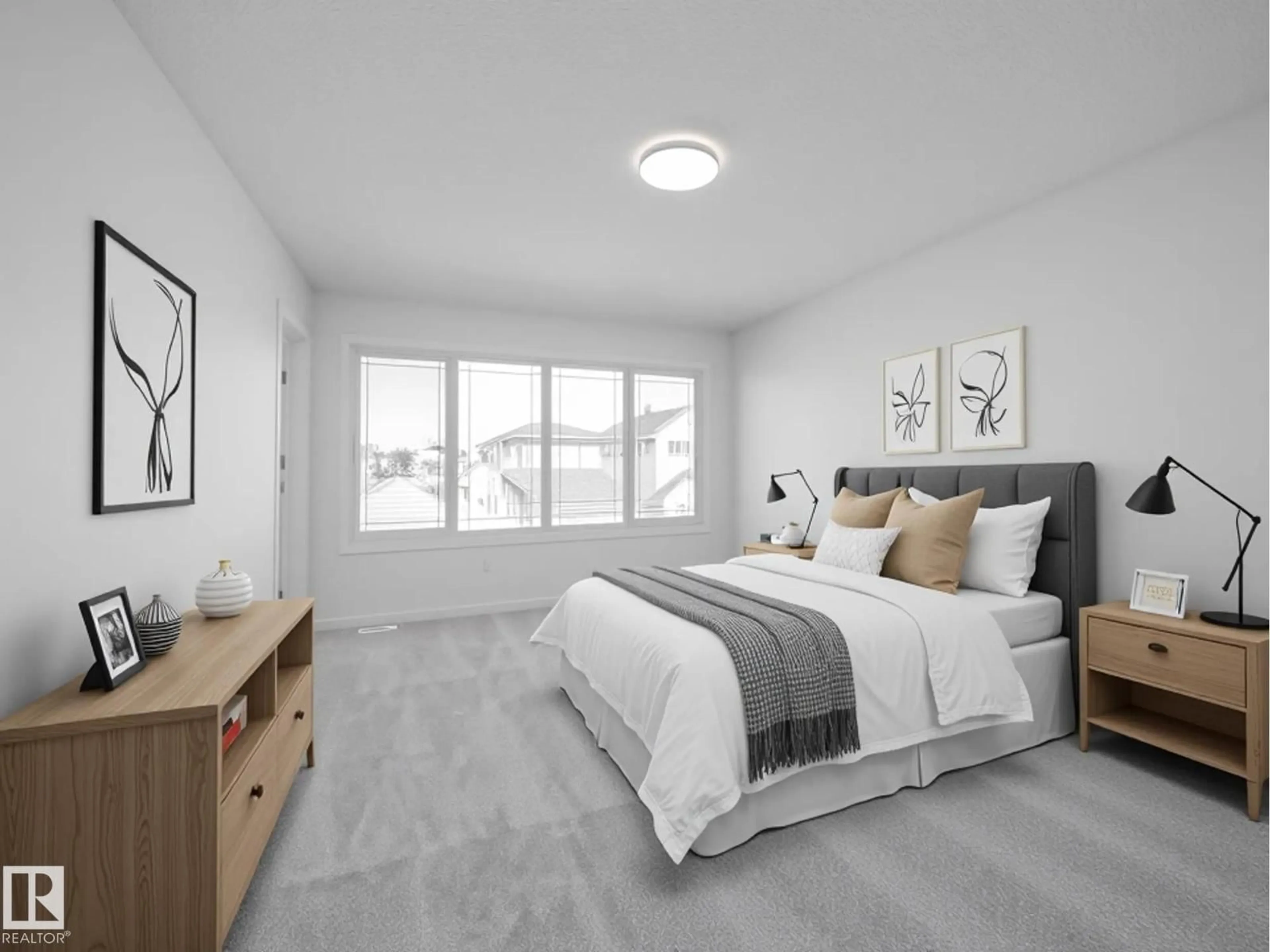 Bedroom with bed, unknown for NW - 2234 194A ST, Edmonton Alberta T6M3J2