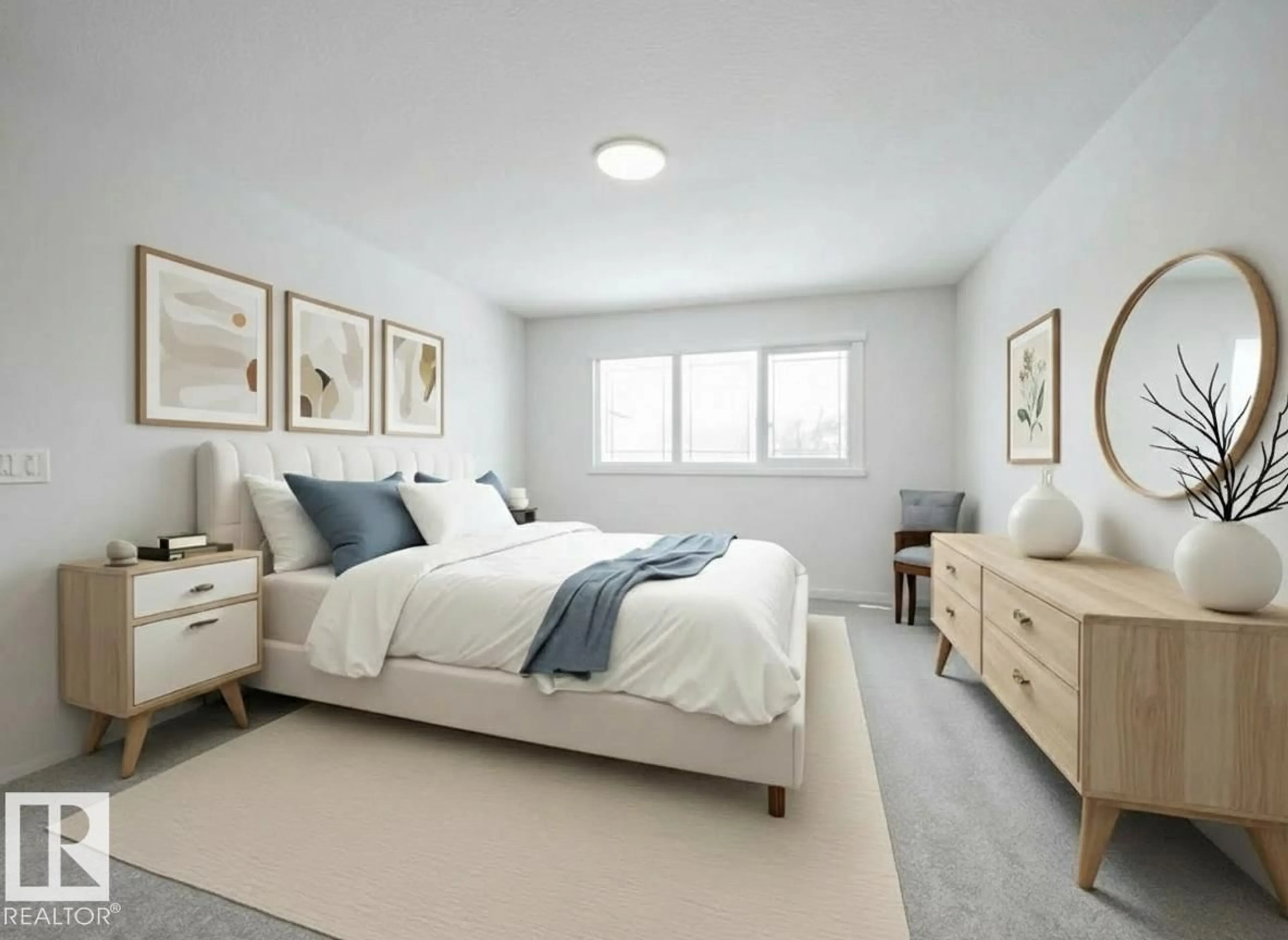 Bedroom with bed, unknown for NW - 8711 224 ST, Edmonton Alberta T5T7Y5