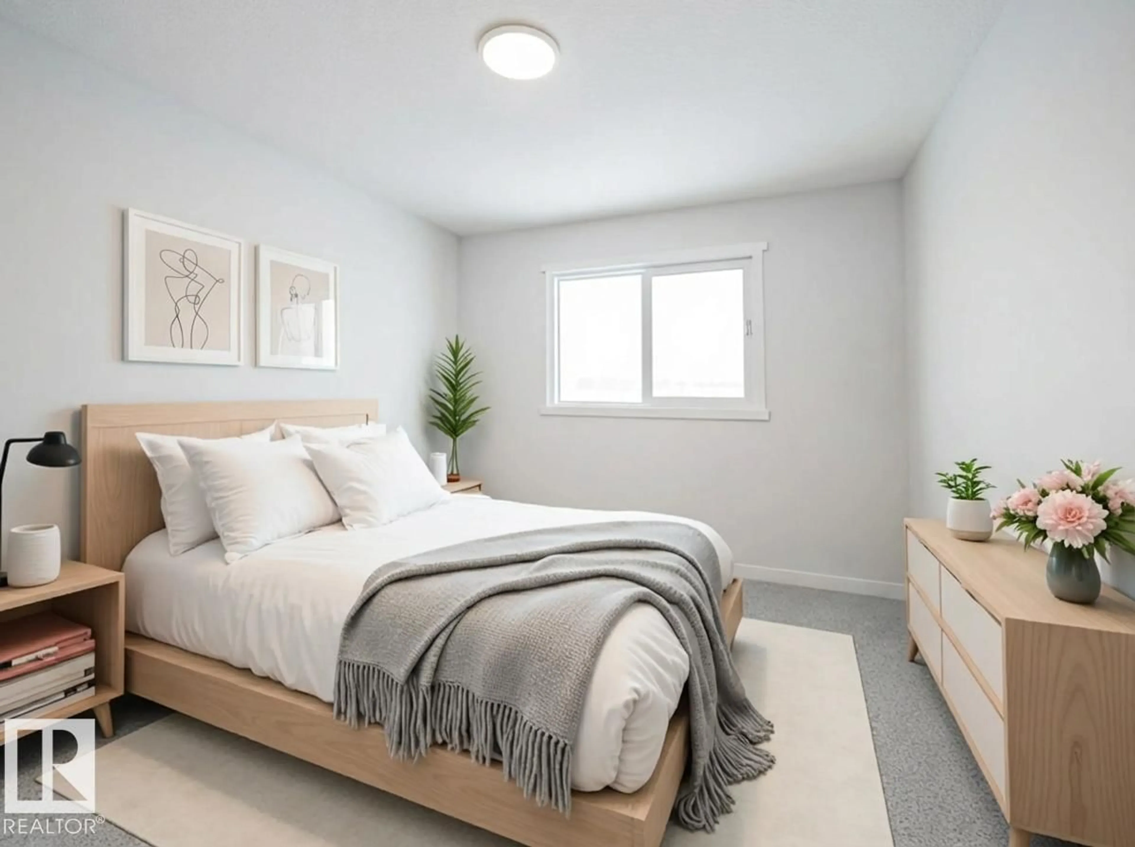 Bedroom with bed, unknown for NW - 8711 224 ST, Edmonton Alberta T5T7Y5