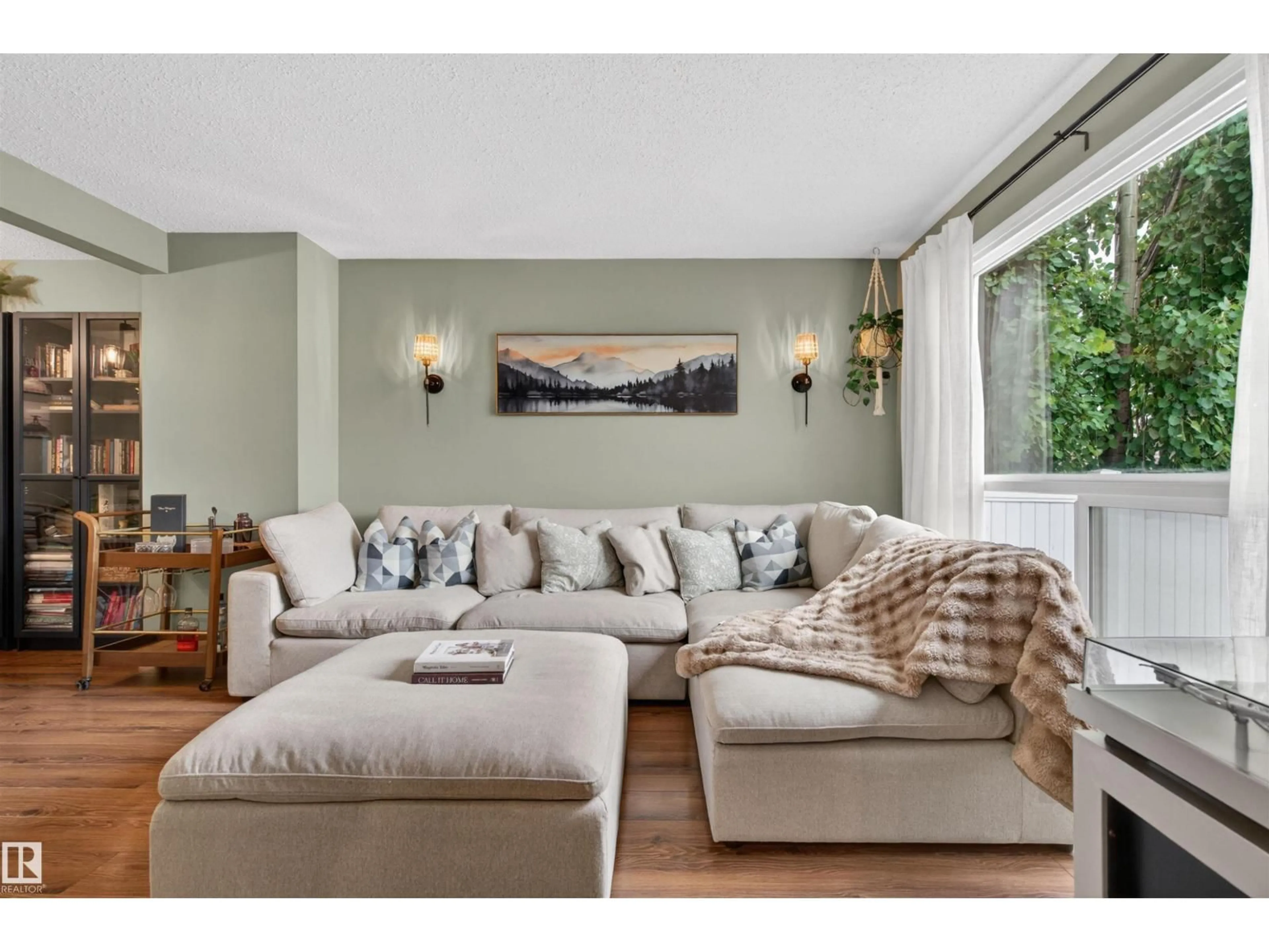 Living room with furniture, unknown for NW - 13275 47 ST, Edmonton Alberta T5A3L5