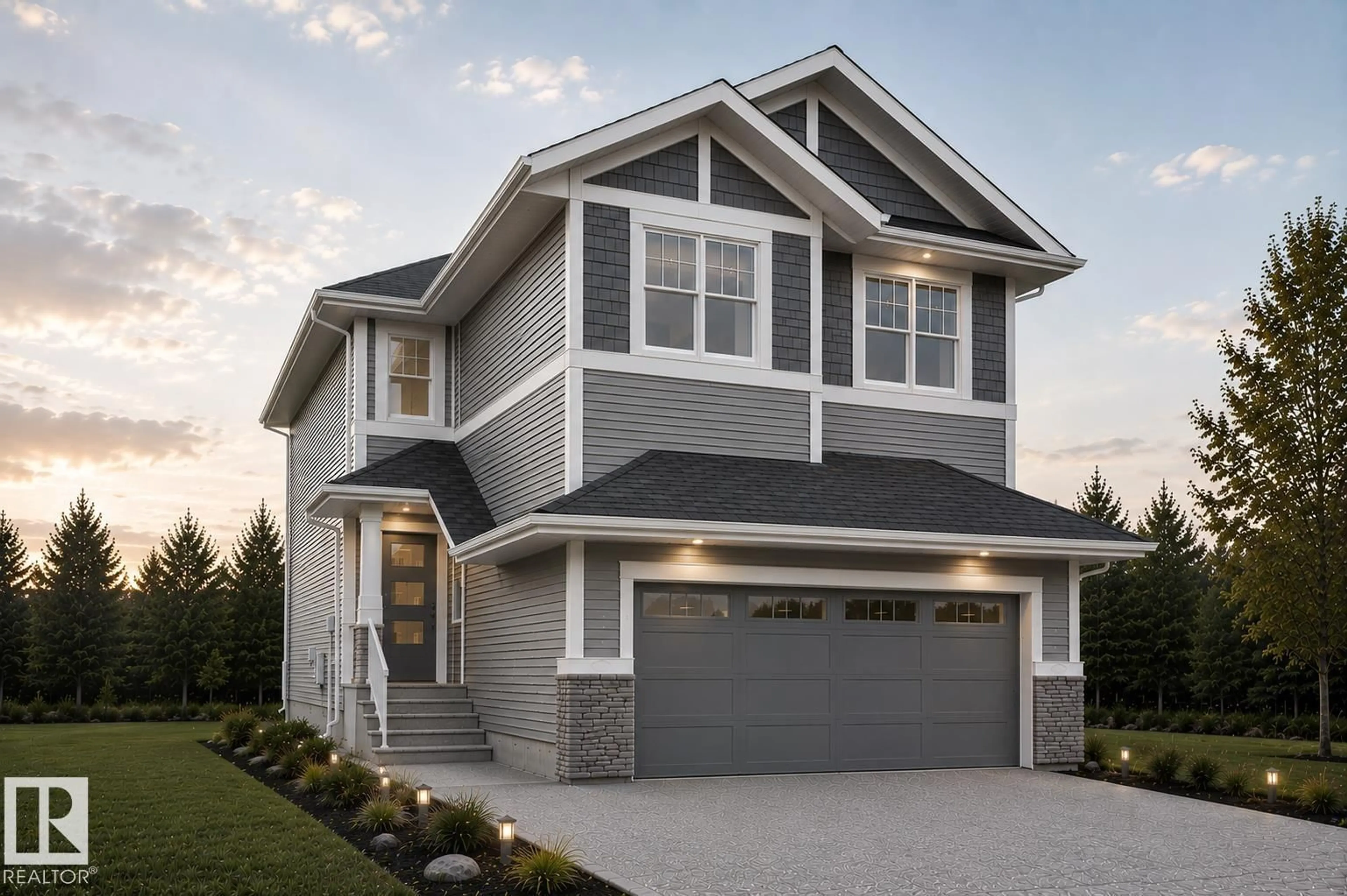 Home with vinyl exterior material, street for 50 CHARTRES CL, St. Albert Alberta T8T2E1