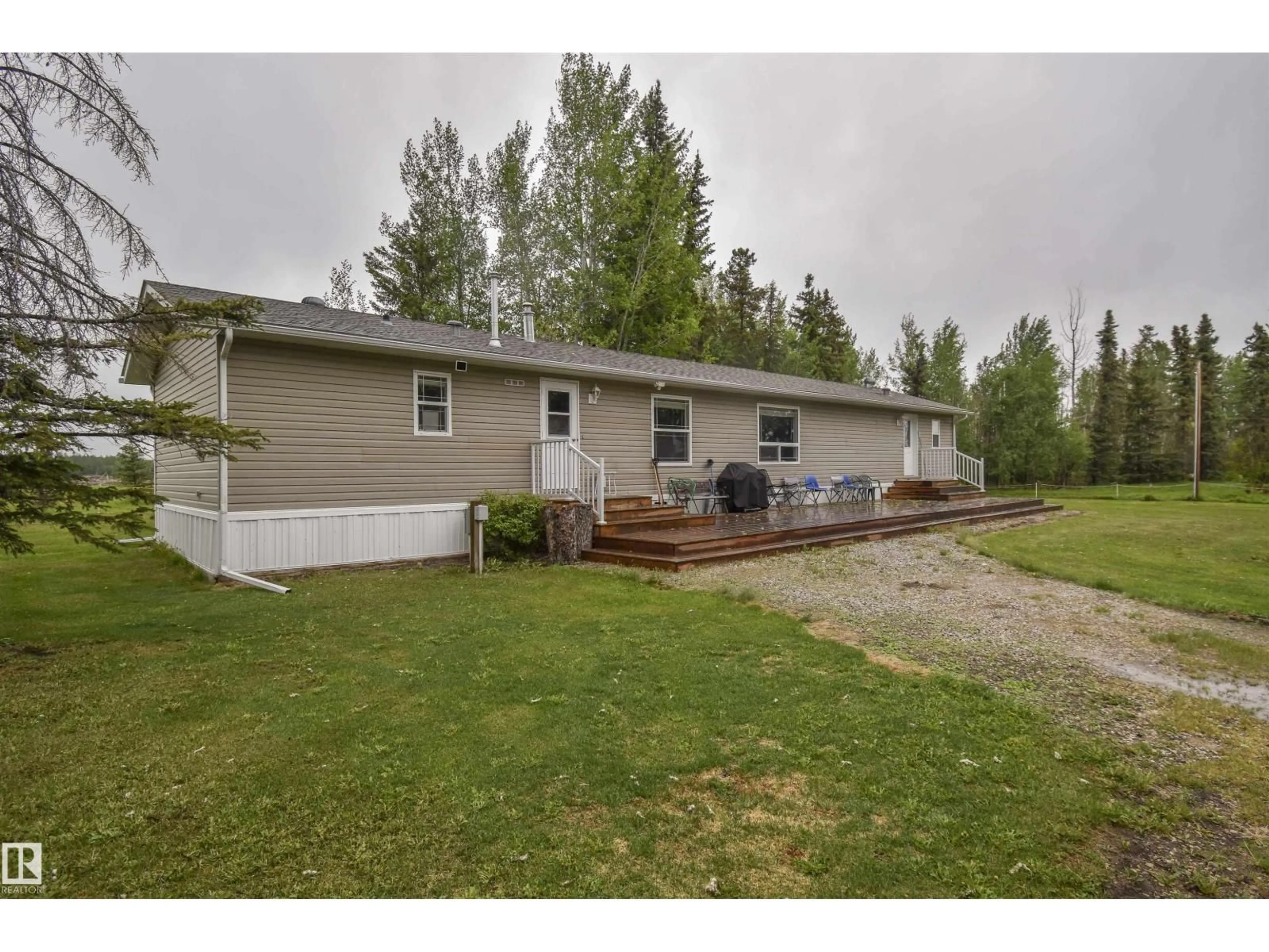 A pic from outside/outdoor area/front of a property/back of a property/a pic from drone, unknown for 50120 RANGE ROAD 80, Rural Brazeau County Alberta T7A1S6