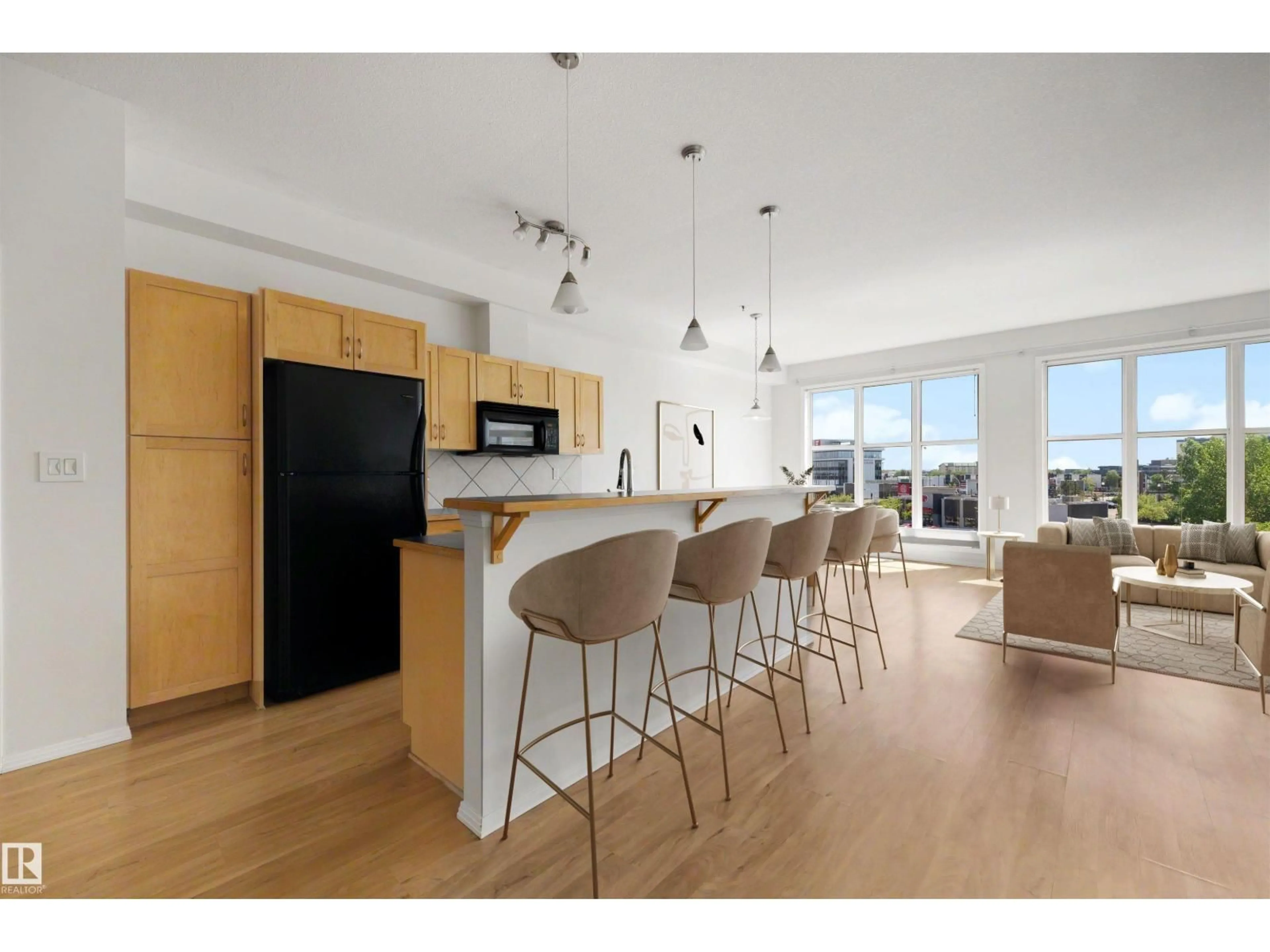 Open concept kitchen, unknown for #410 - 4835 104A ST, Edmonton Alberta T6H0R5