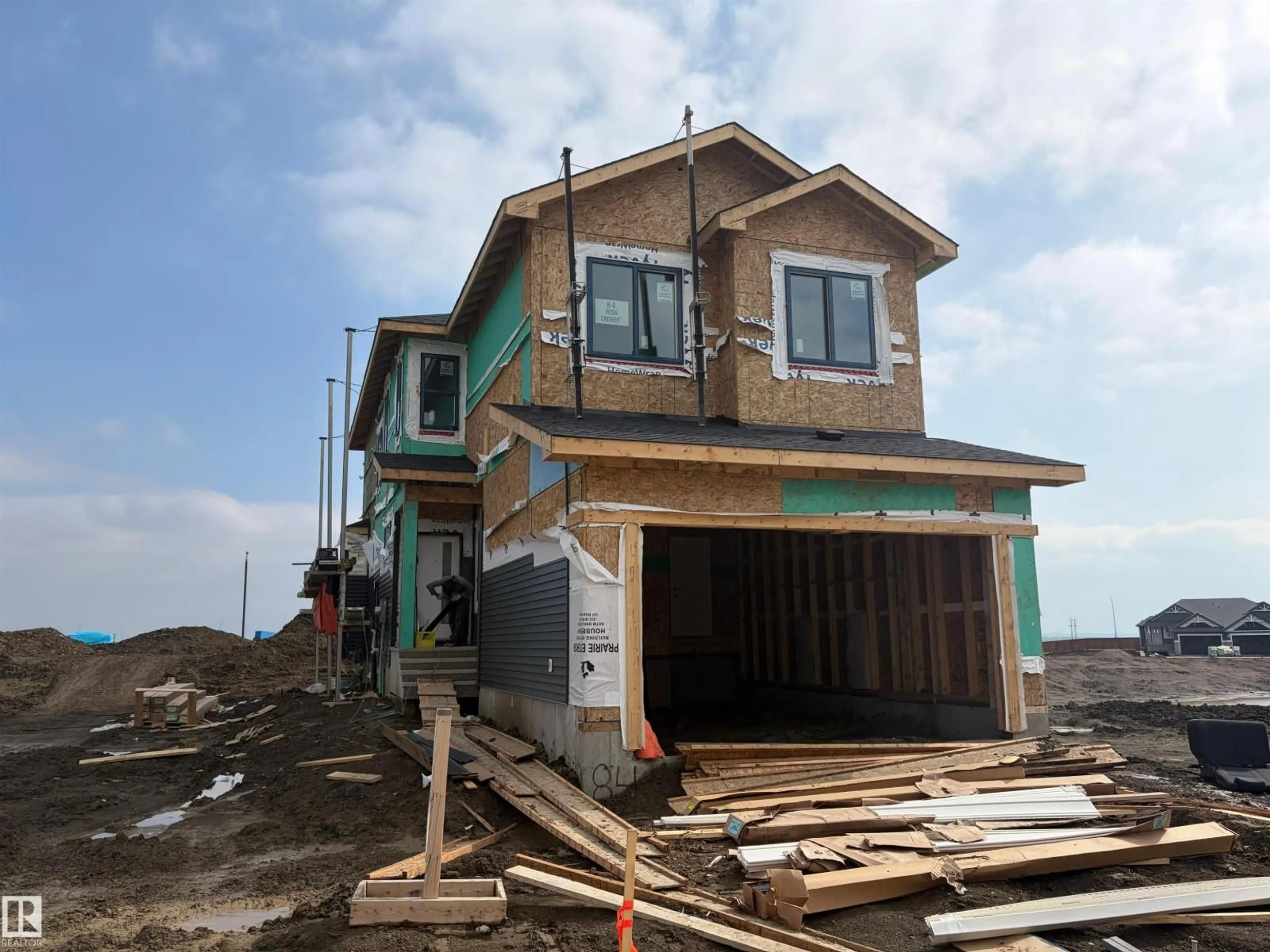 Home with vinyl exterior material, building for 84 ROSA CR, St. Albert Alberta T8N7Y4