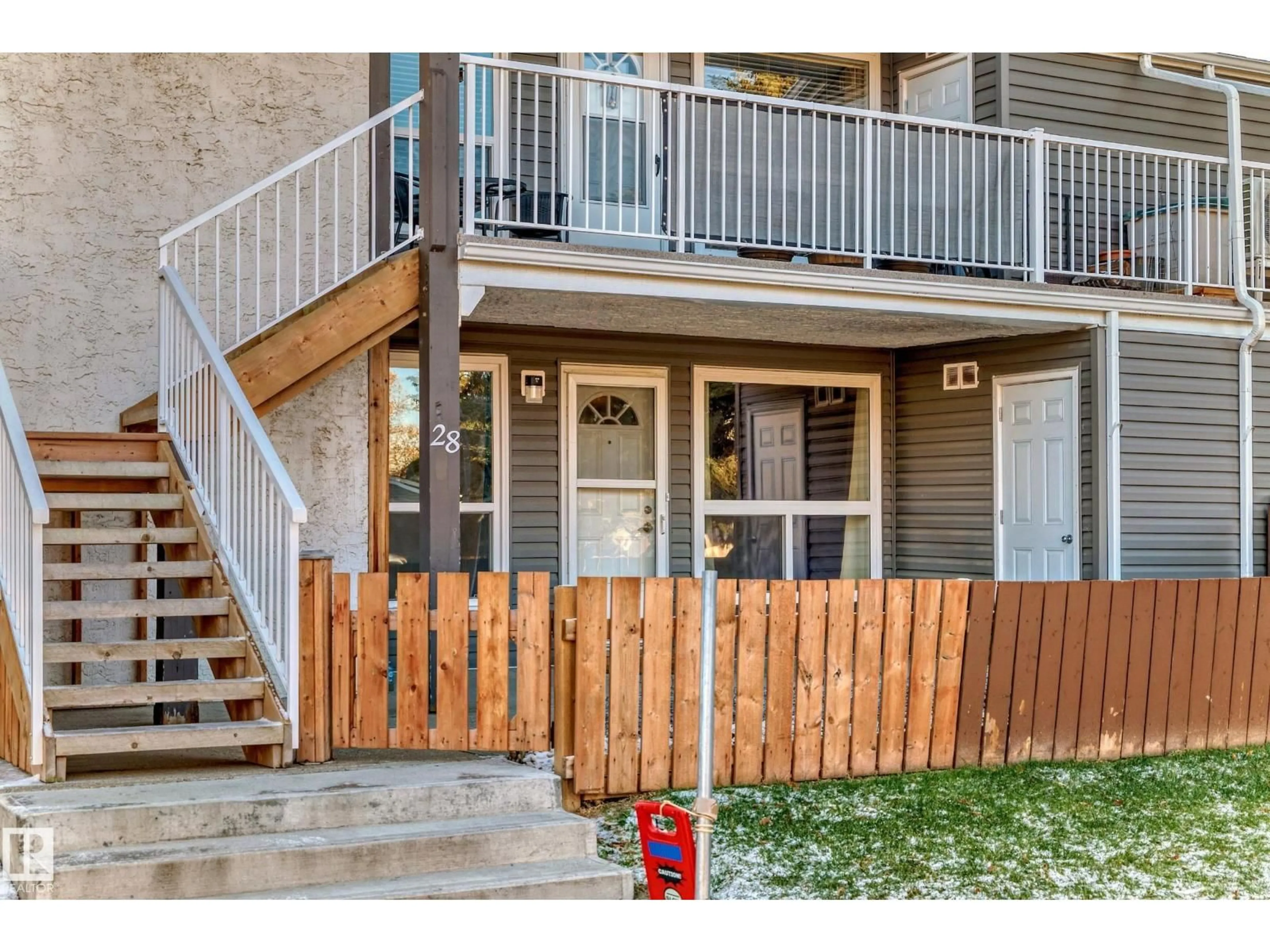 Patio, street for 28 - 3111 142 AV, Edmonton Alberta T5Y2H6
