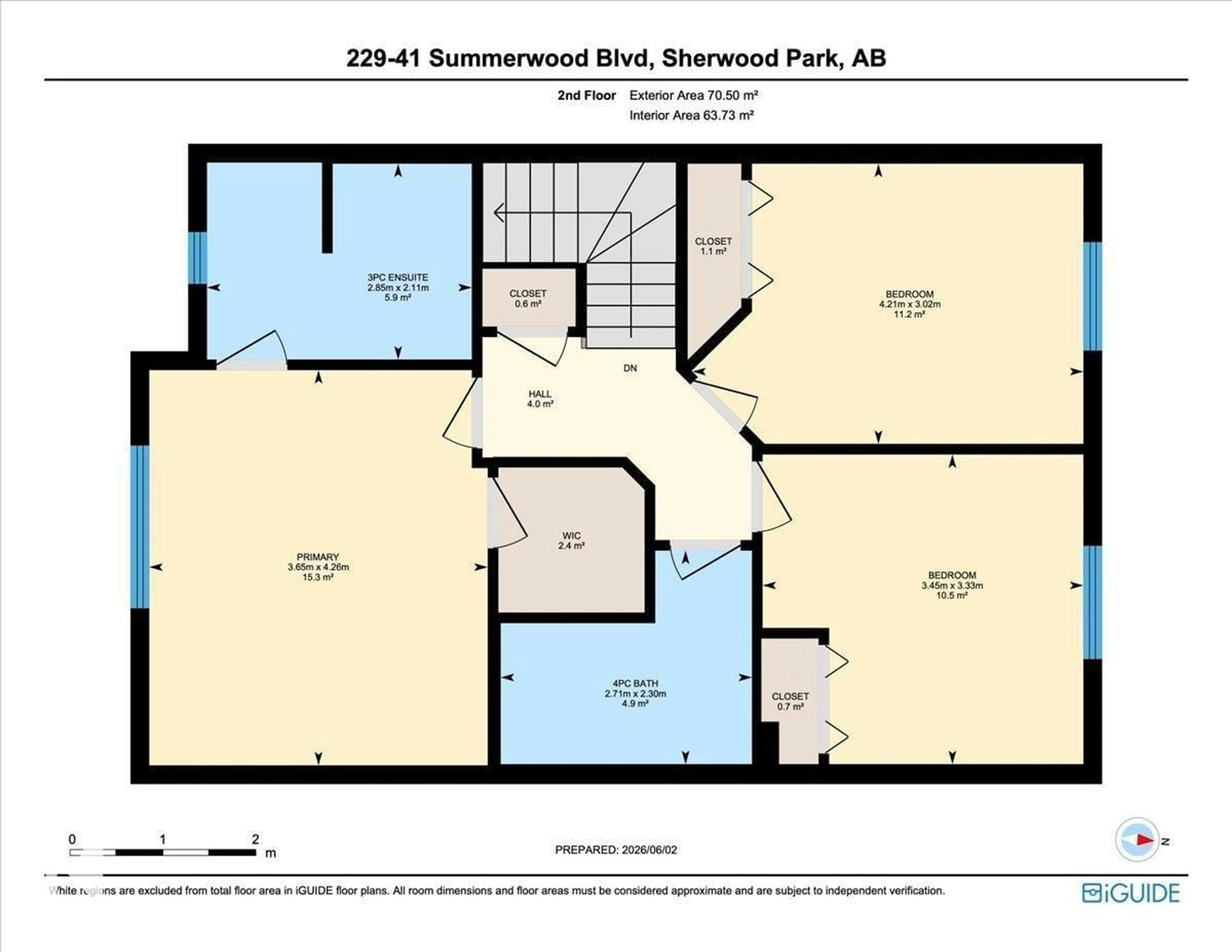 Floor plan for 229 41 SUMMERWOOD BV, Sherwood Park Alberta T8H0C8
