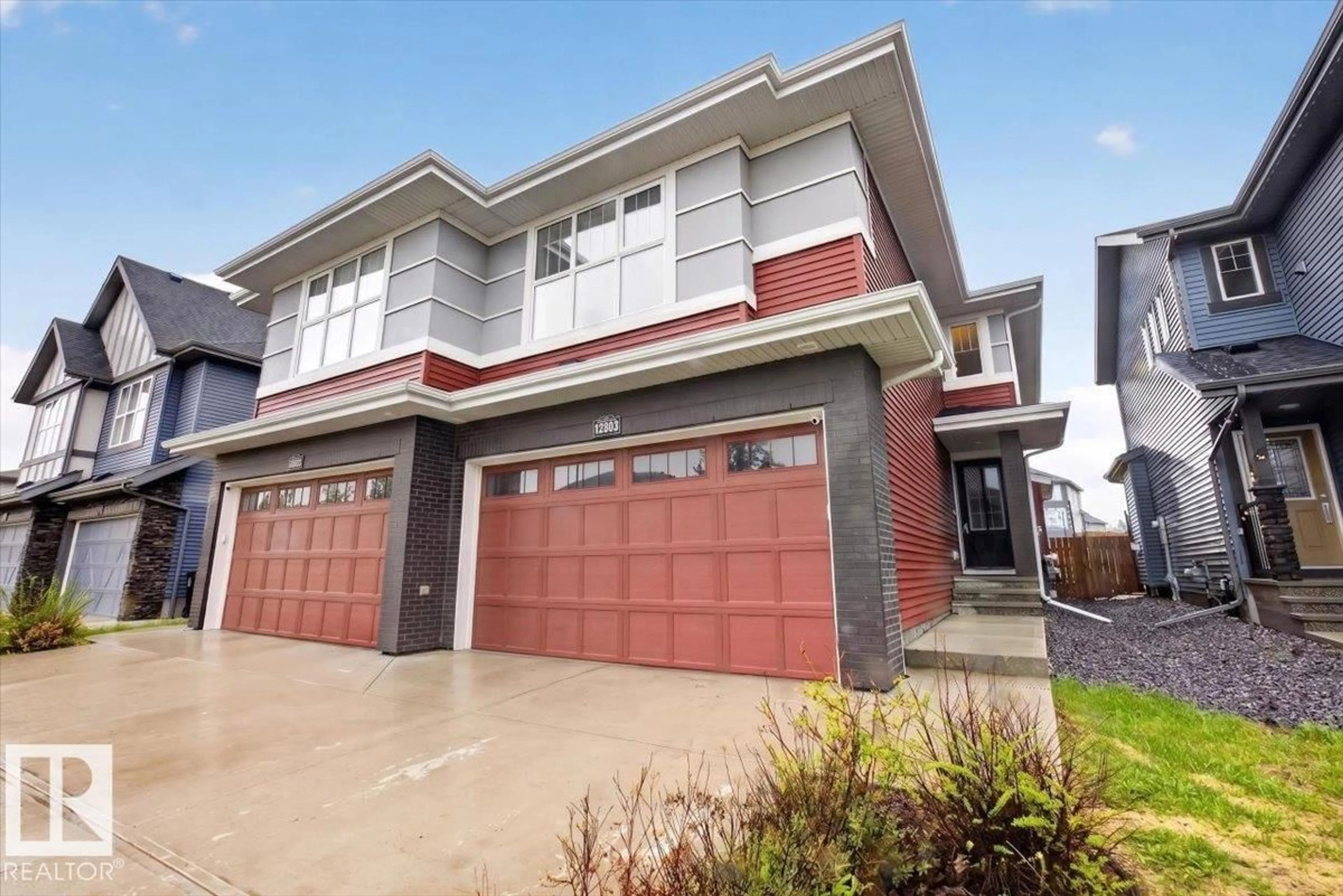 Home with vinyl exterior material, street for NW - 12803 205 ST, Edmonton Alberta T5S0L8