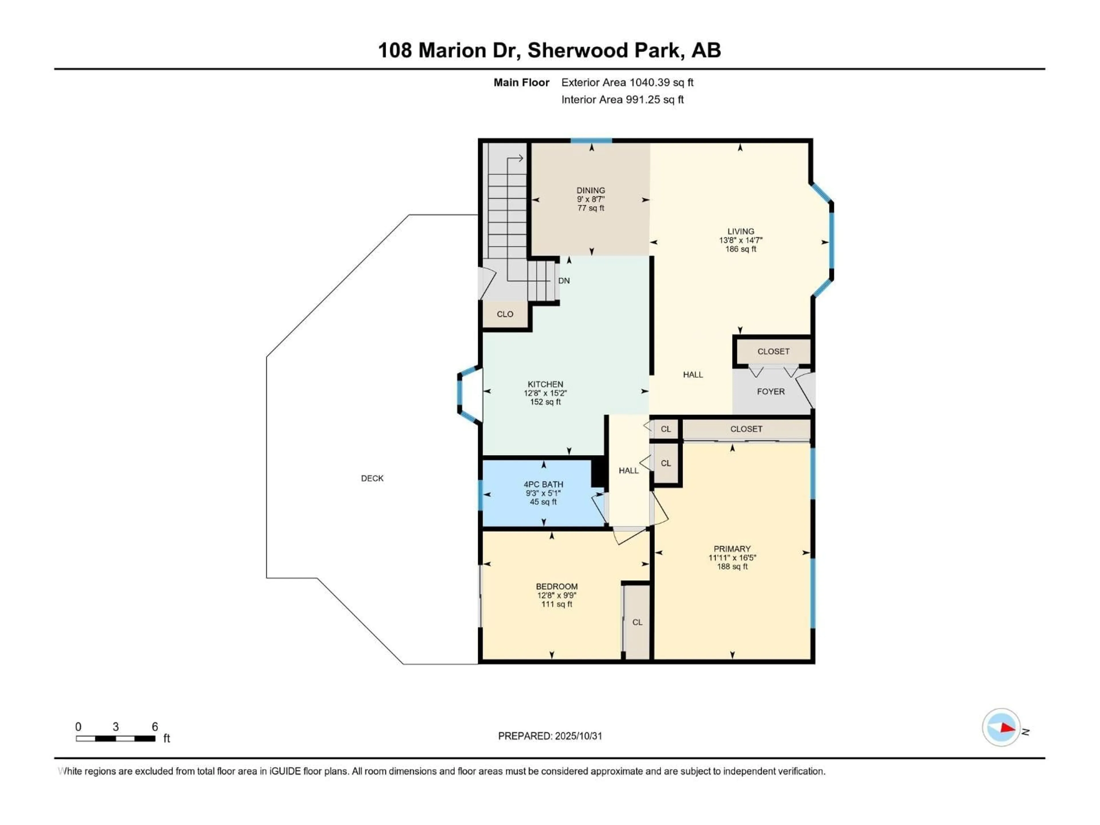 Floor plan for 108 MARION DR, Sherwood Park Alberta T8A0M4
