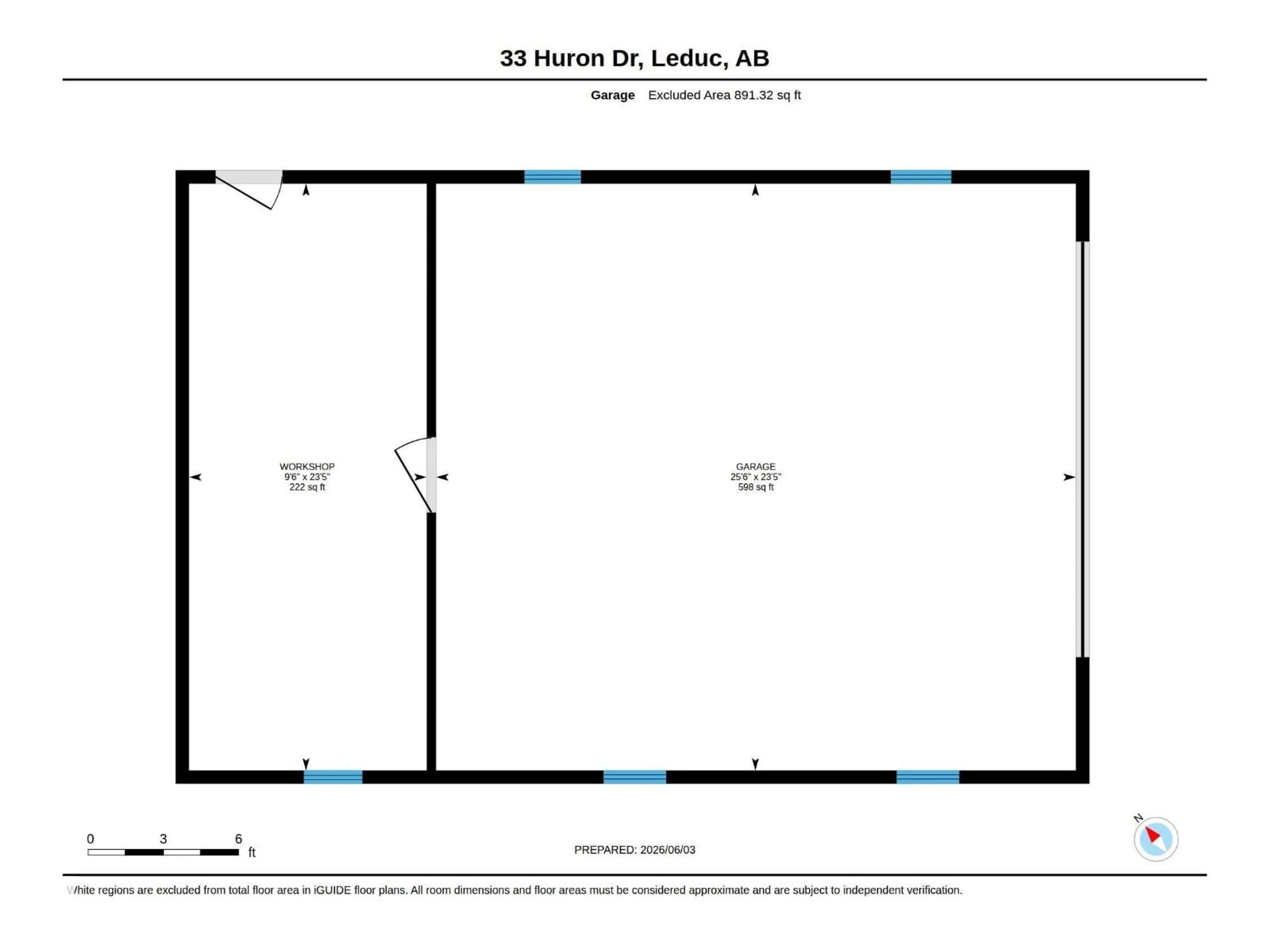 Floor plan for 33 HURON DR, Leduc Alberta T9E4N6