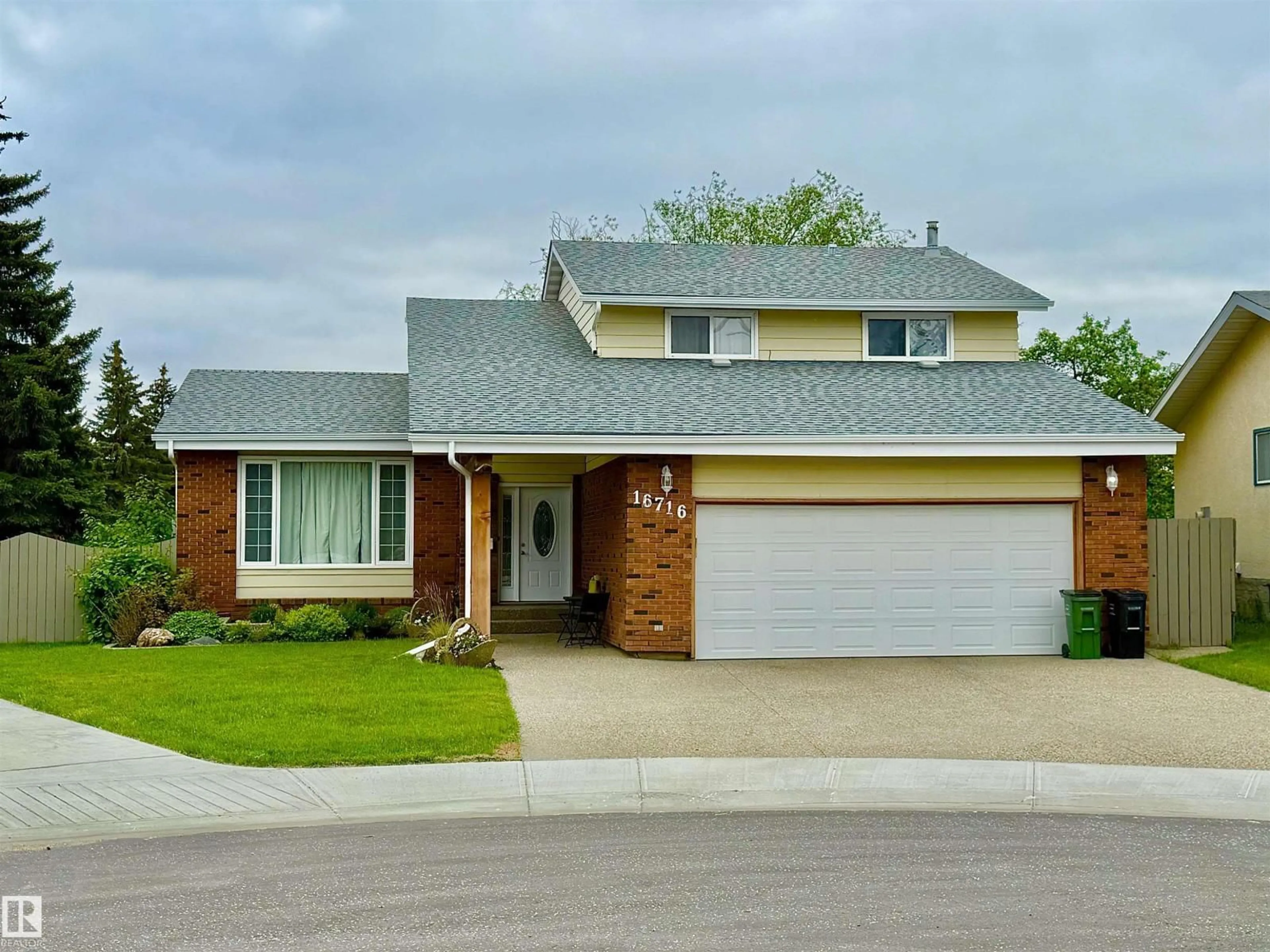 Home with brick exterior material, street for NW - 16716 111 ST, Edmonton Alberta T5X2R4