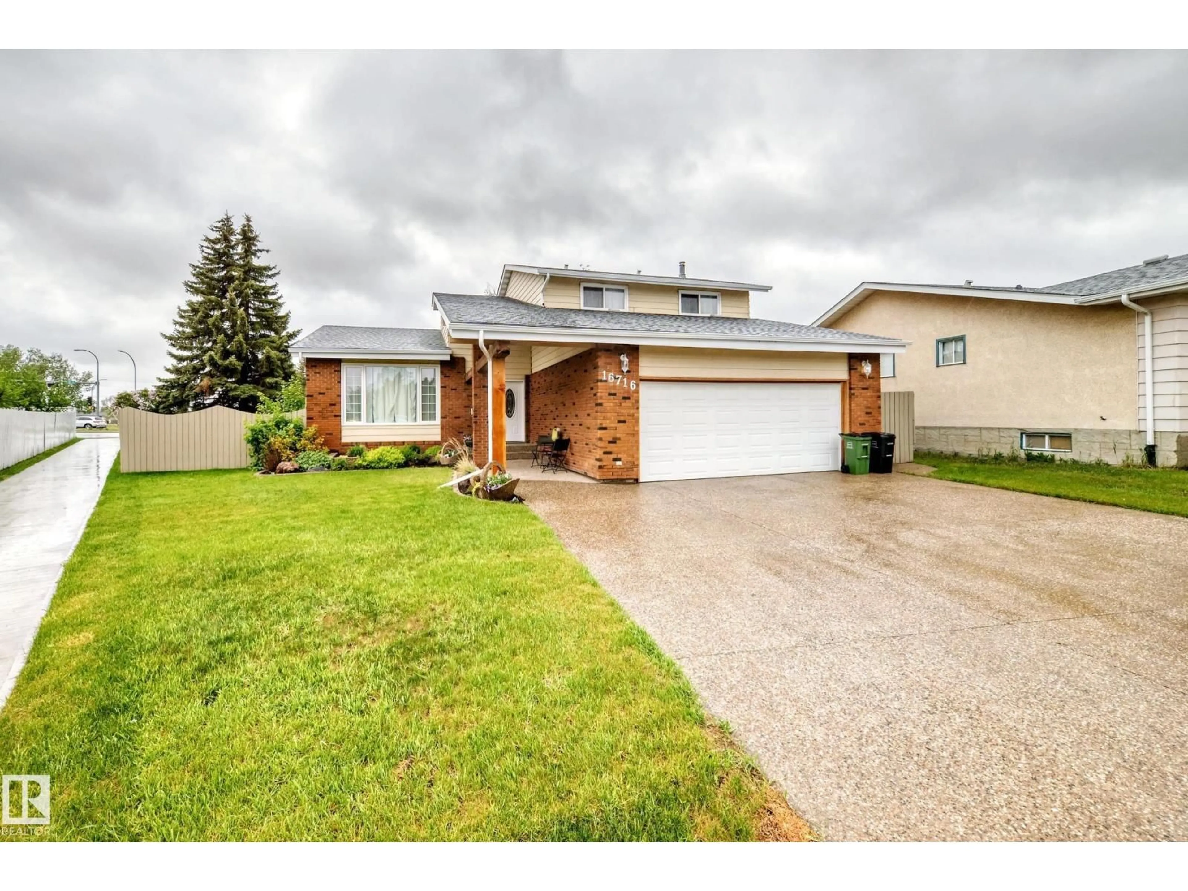 Home with brick exterior material, street for NW - 16716 111 ST, Edmonton Alberta T5X2R4