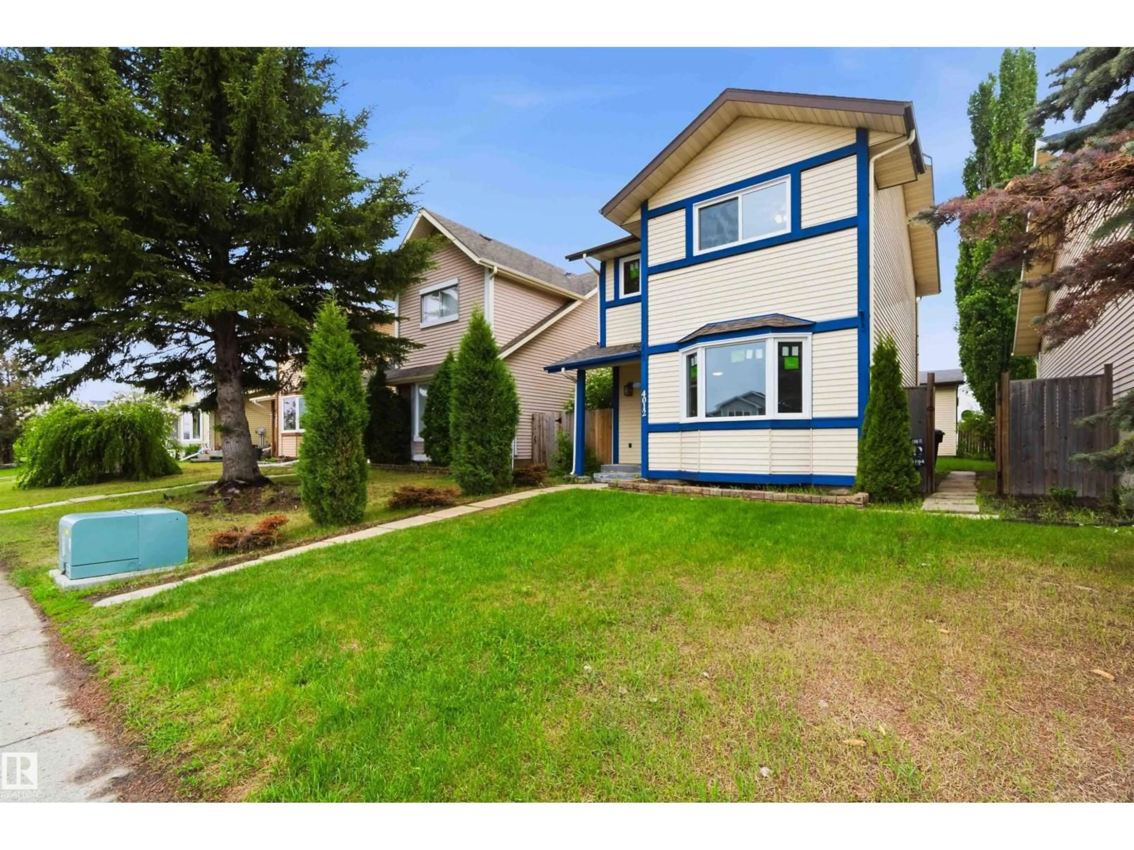 Home with vinyl exterior material, street for 4012 51 ST, Gibbons Alberta T0A1N0