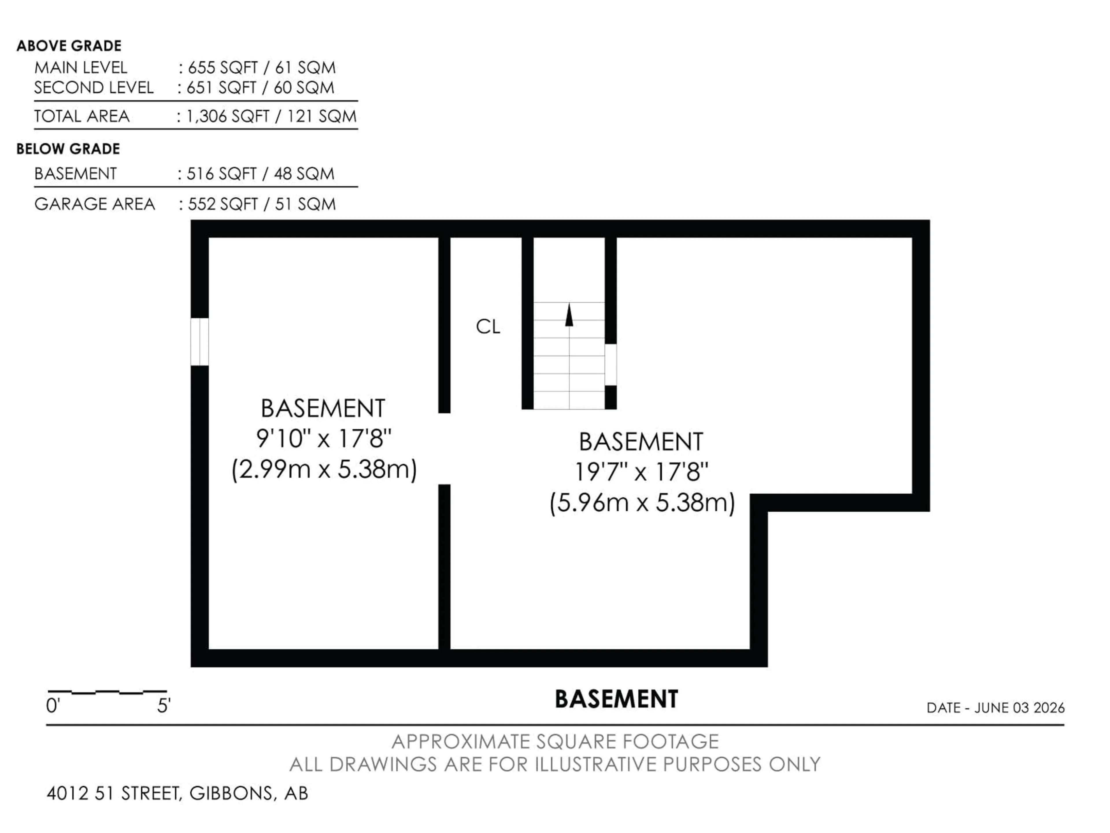 Floor plan for 4012 51 ST, Gibbons Alberta T0A1N0