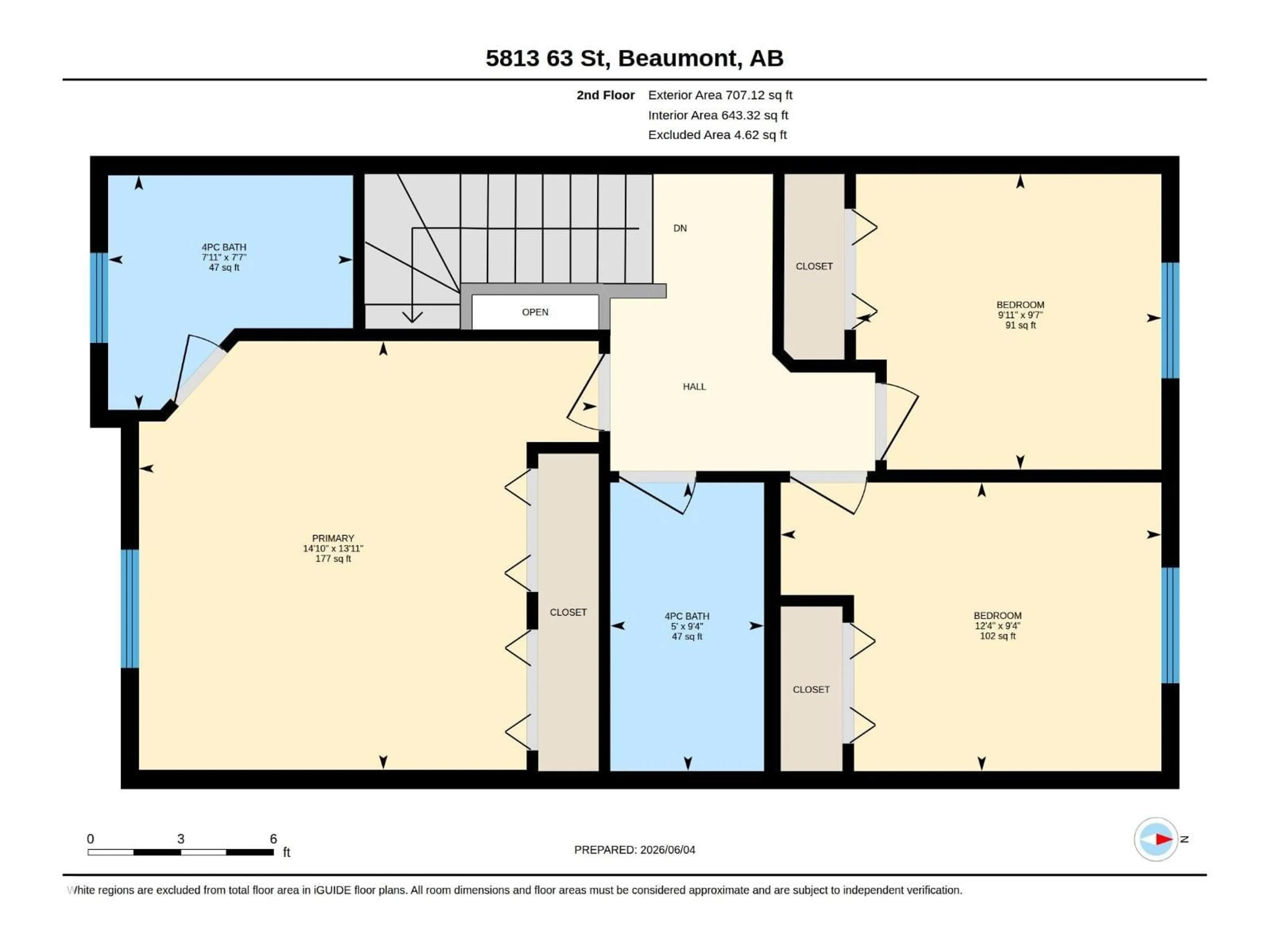 Floor plan for 5813 63 ST, Beaumont Alberta T4X0X2