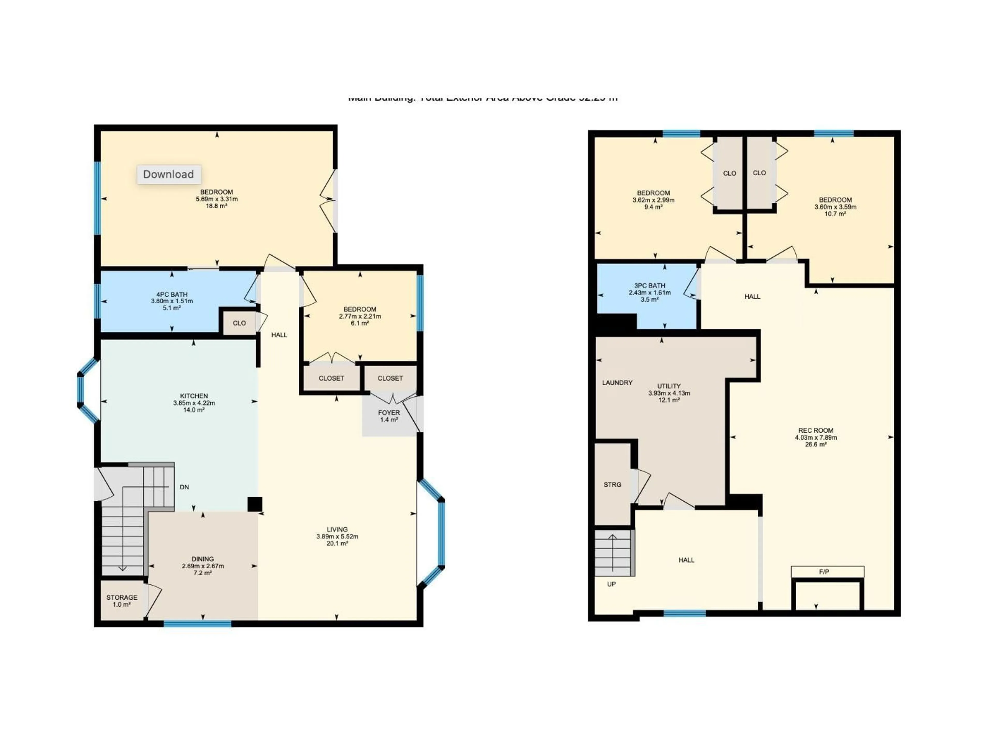 Floor plan for 9906 99 ST, Morinville Alberta T8R1G5