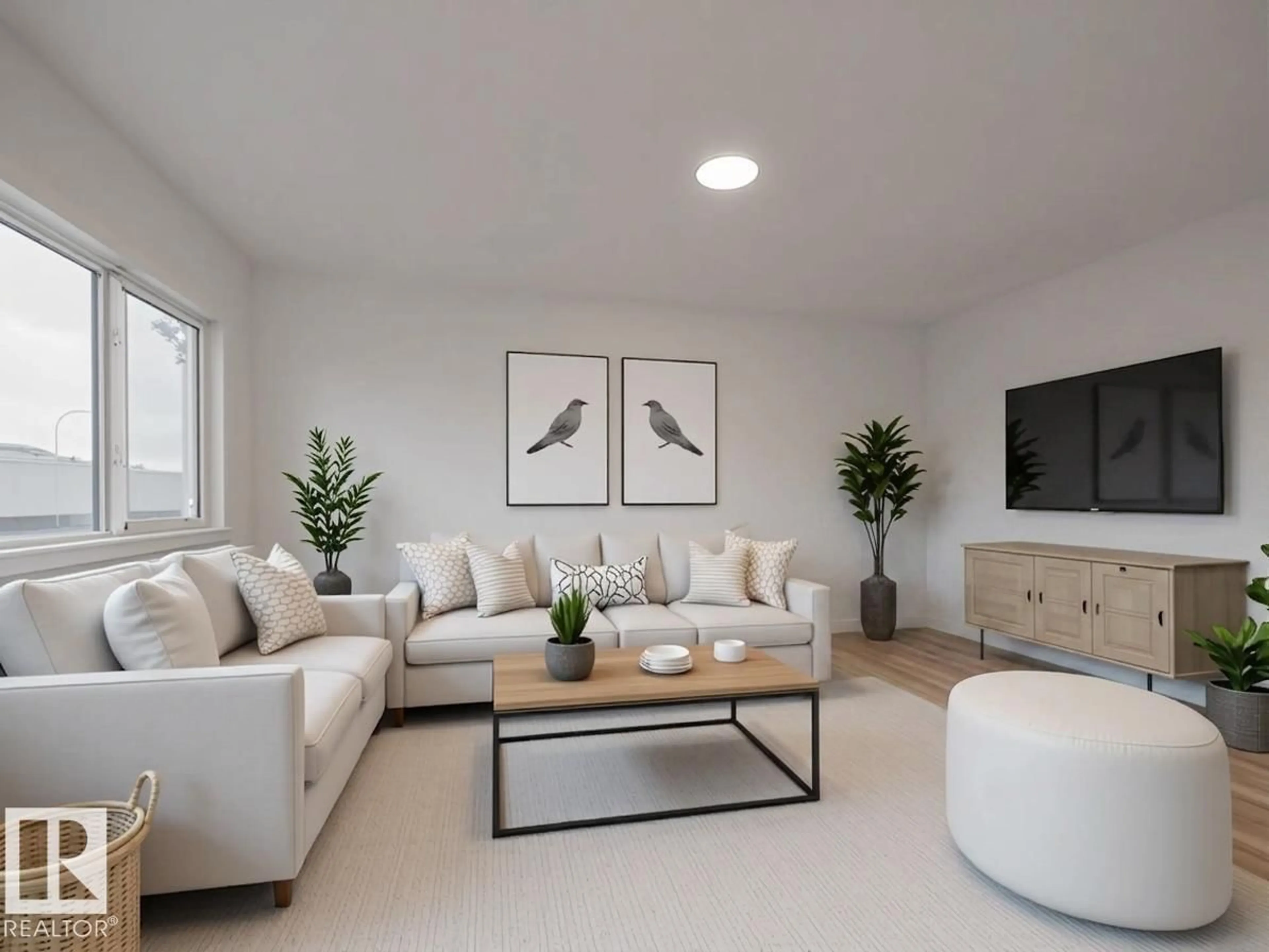 Living room with furniture, unknown for 20735 24 AV, Edmonton Alberta T6M2C4