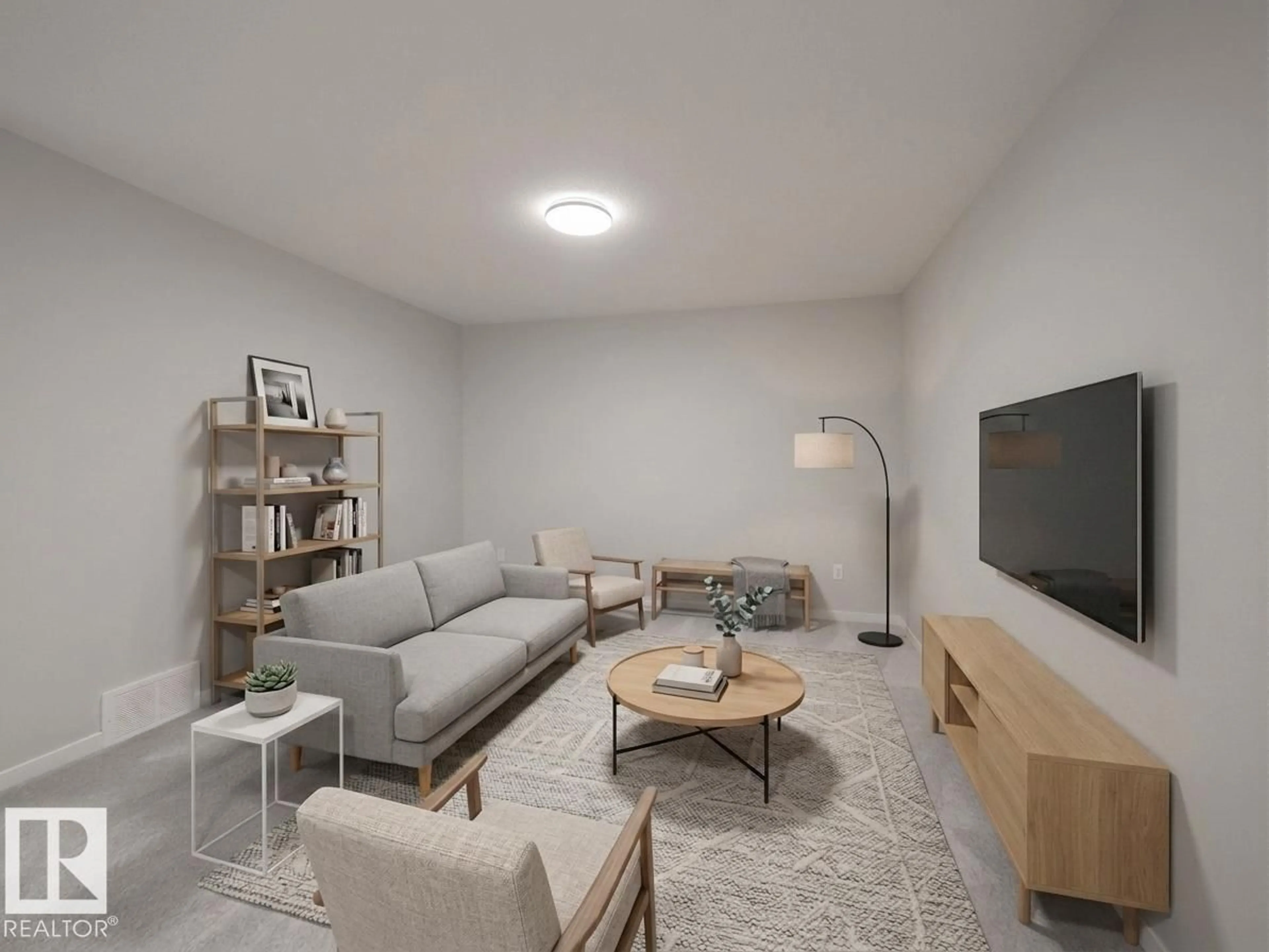 Living room with furniture, unknown for 19430 22A AV, Edmonton Alberta T6M3J2