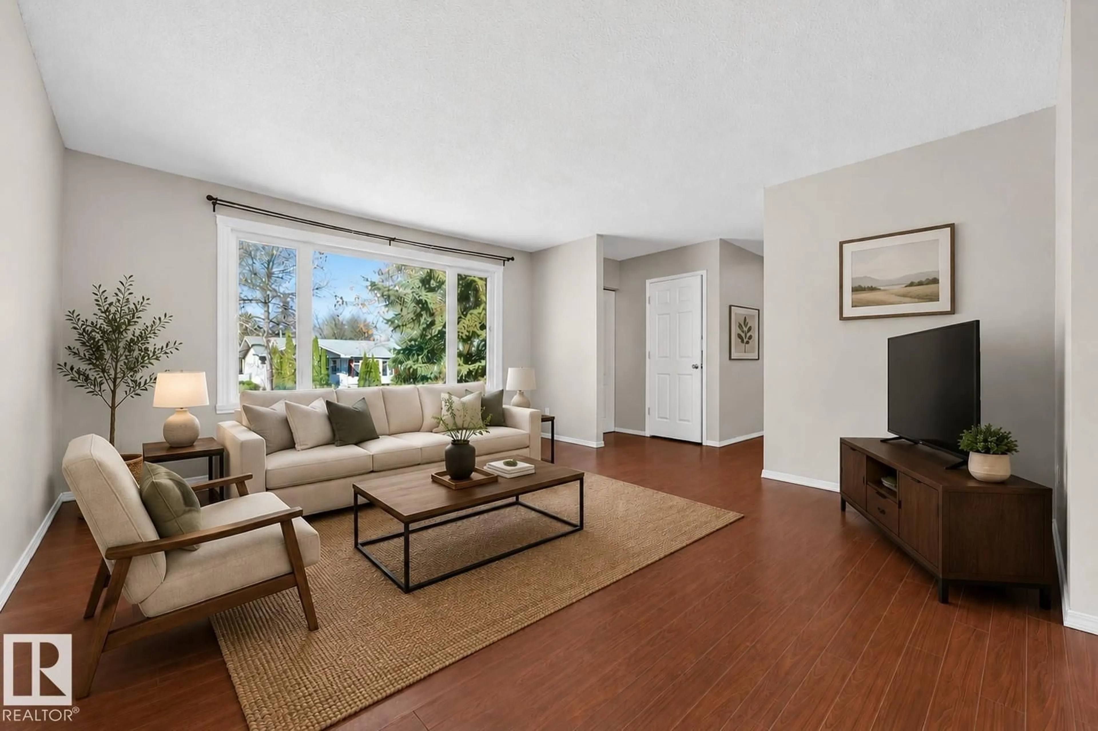 Living room with furniture, unknown for 105 MISSION AV, St. Albert Alberta T8N2C5