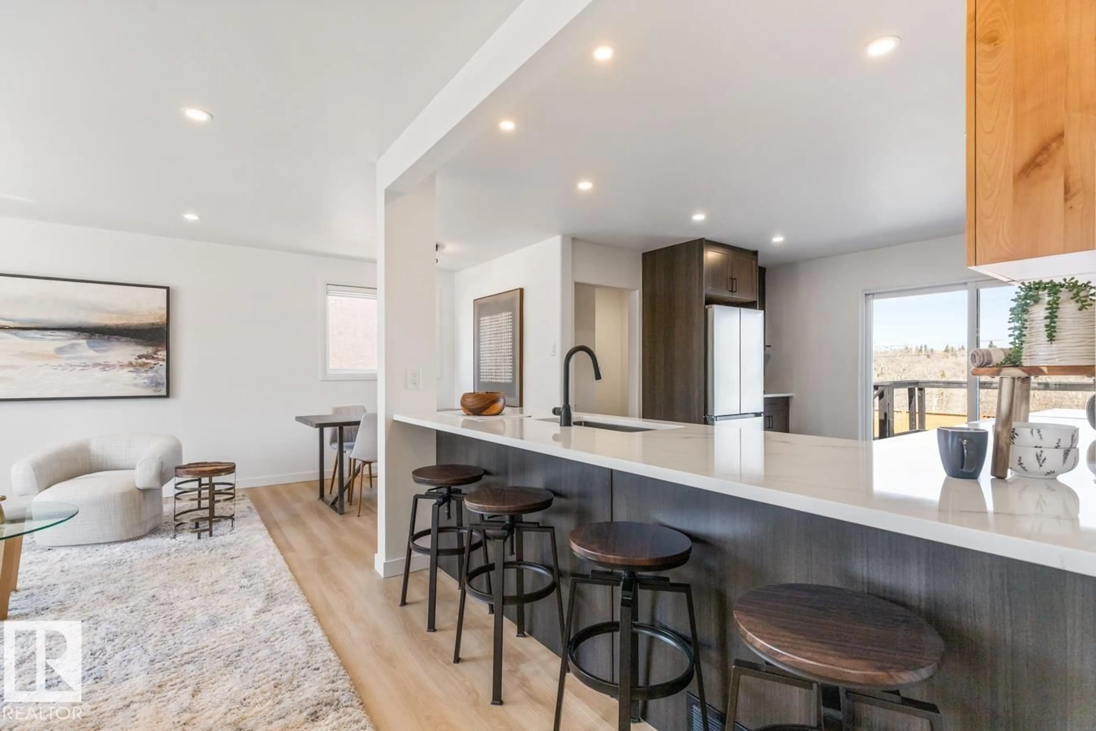 Open concept kitchen, unknown for 4508 109A AV, Edmonton Alberta T6A1S4