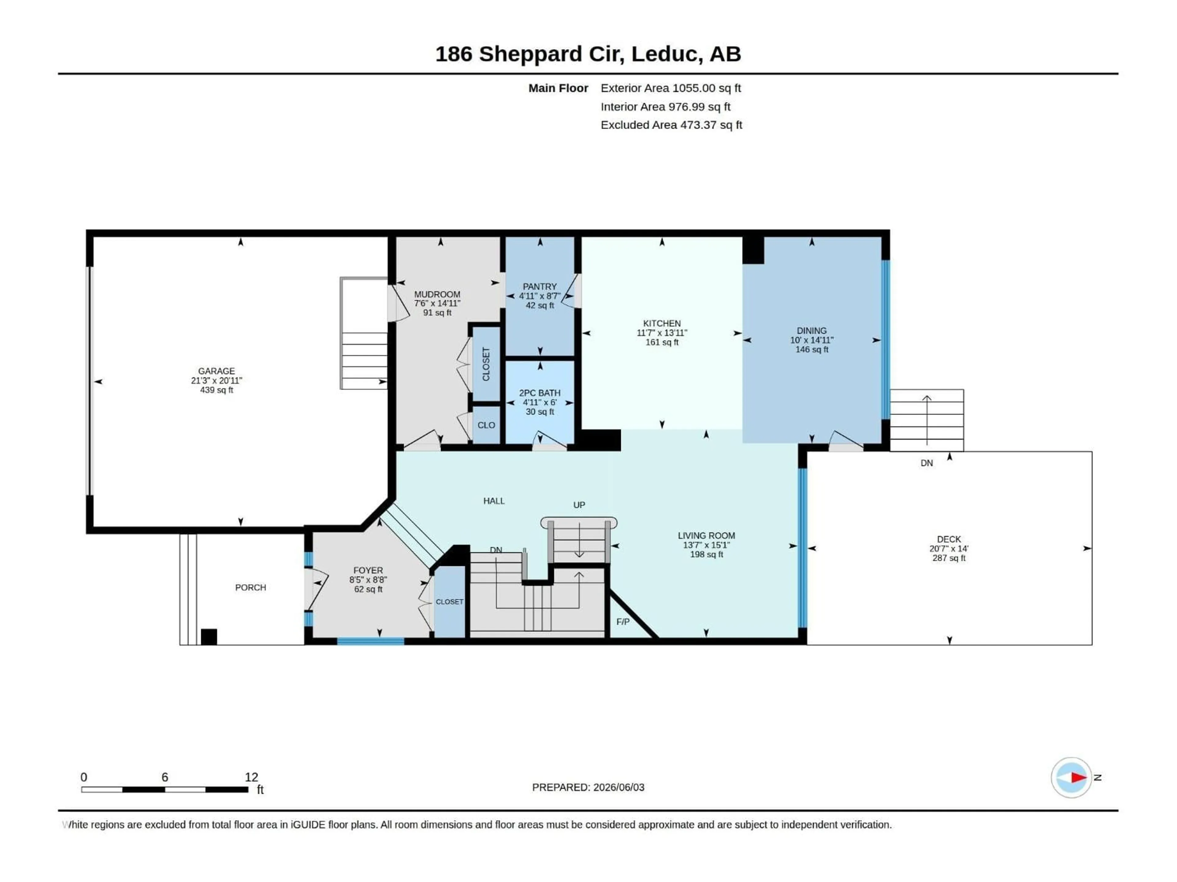Floor plan for 186 SHEPPARD CI, Leduc Alberta T9E0T4