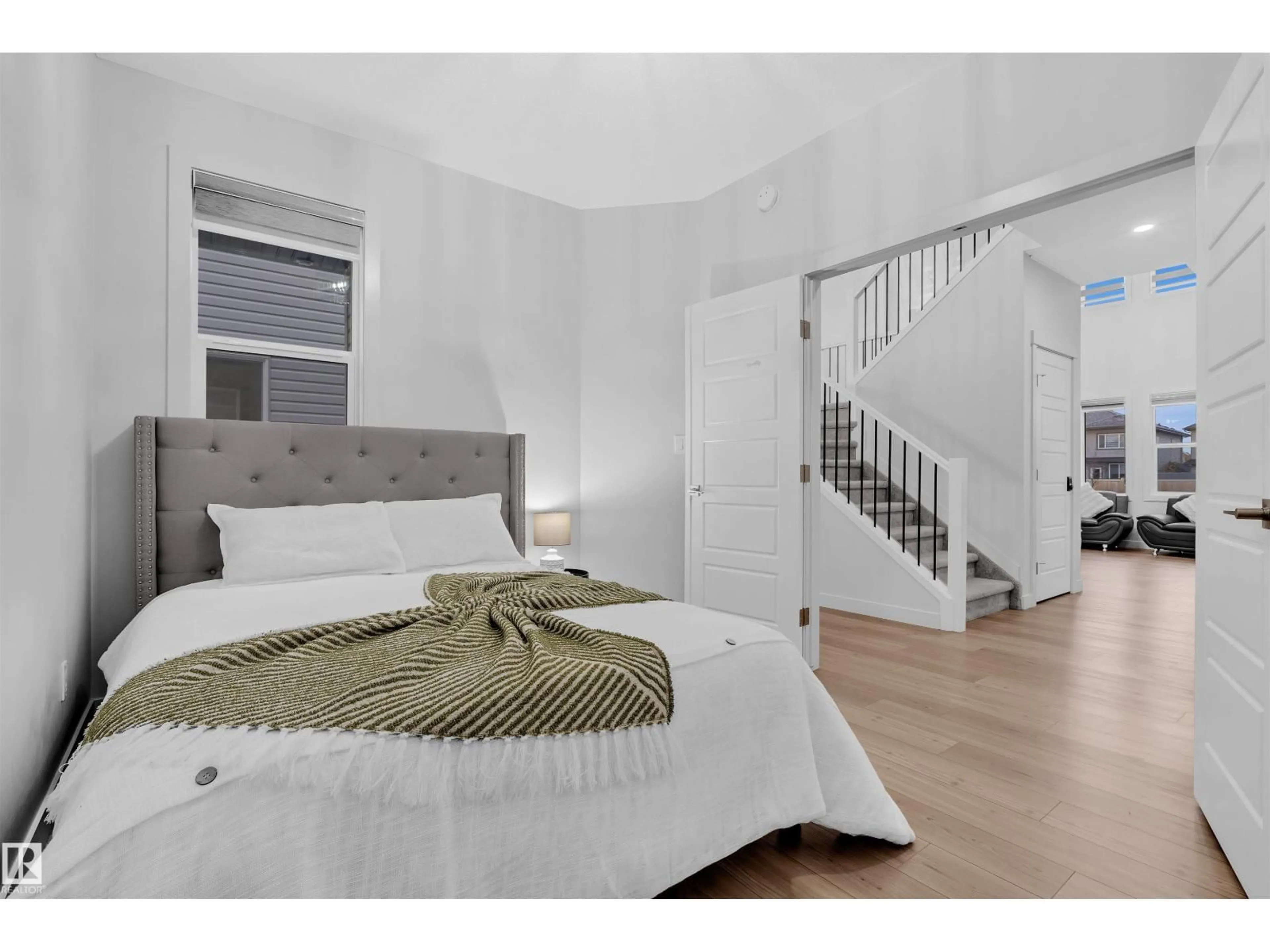 Bedroom with bed, unknown for SW - 1616 157 ST, Edmonton Alberta T6W5E1