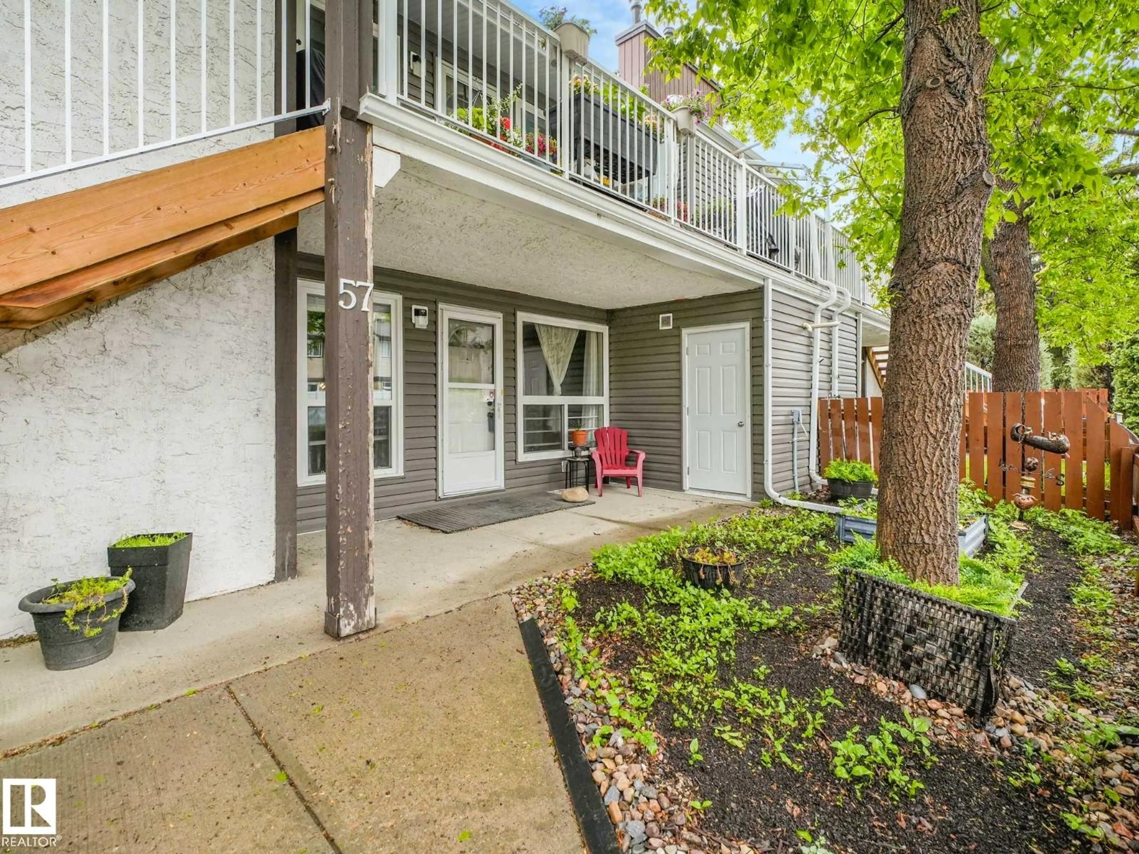 Patio, street for #57 - 3111 142 AV, Edmonton Alberta T5Y2H6