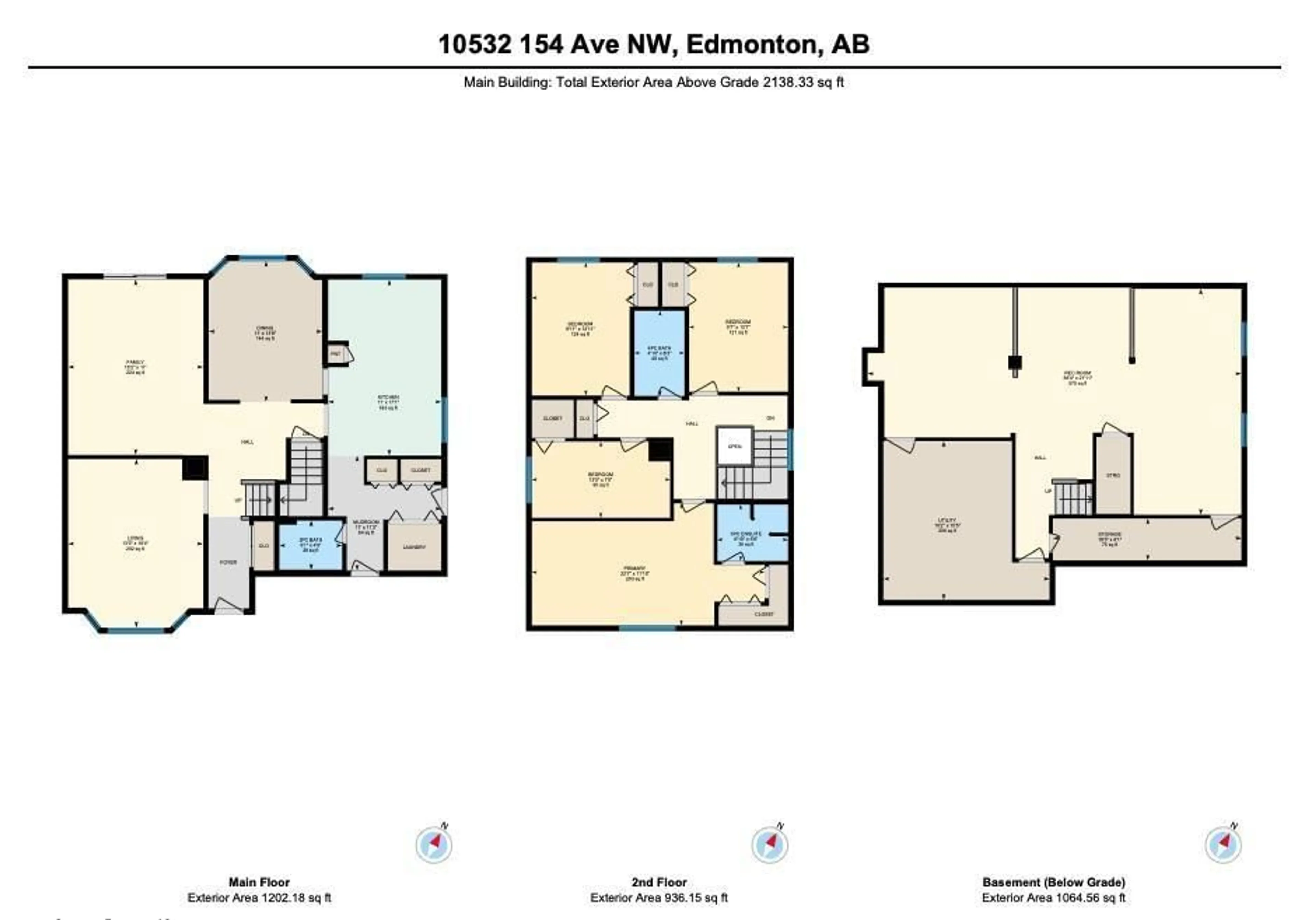 Floor plan for 10532 154 AV, Edmonton Alberta T5X5A9