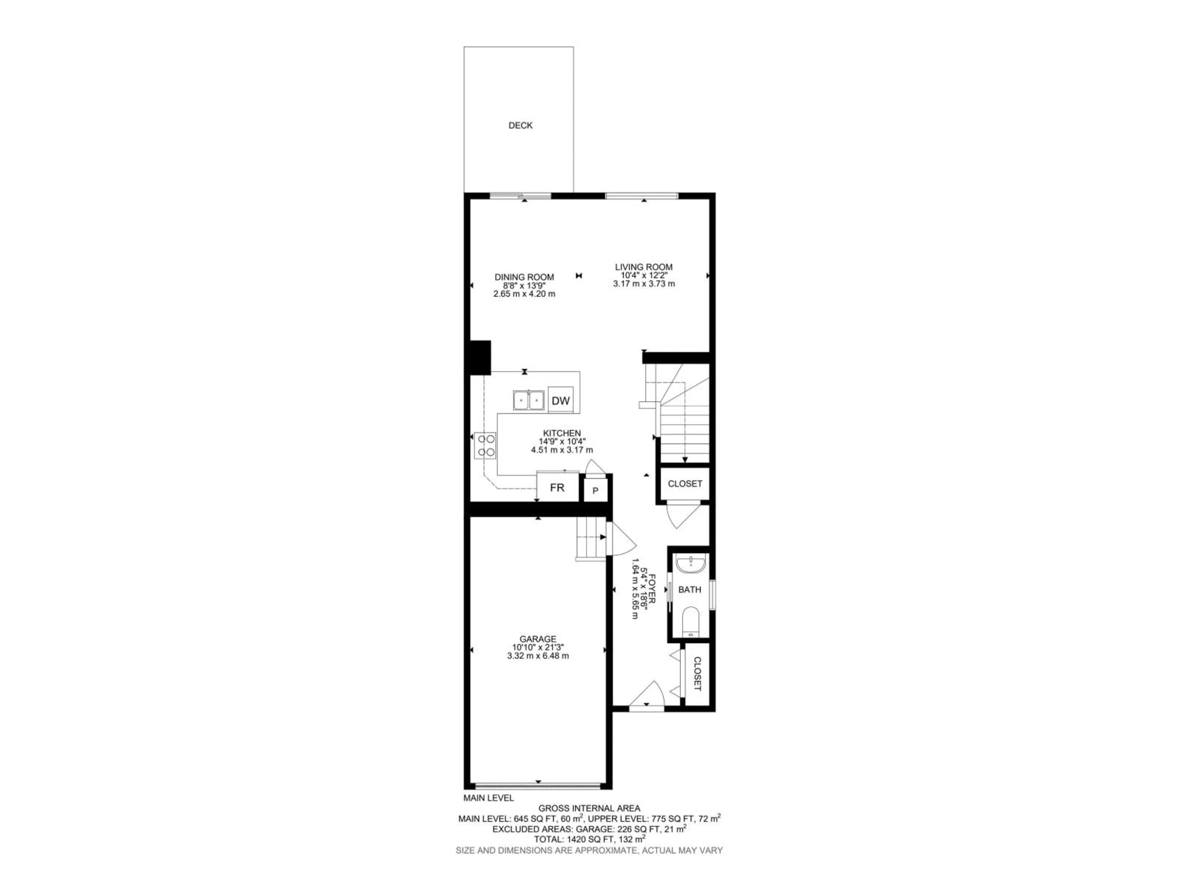 Floor plan for 416 CRYSTALLINA NERA DR, Edmonton Alberta T5Z0P3