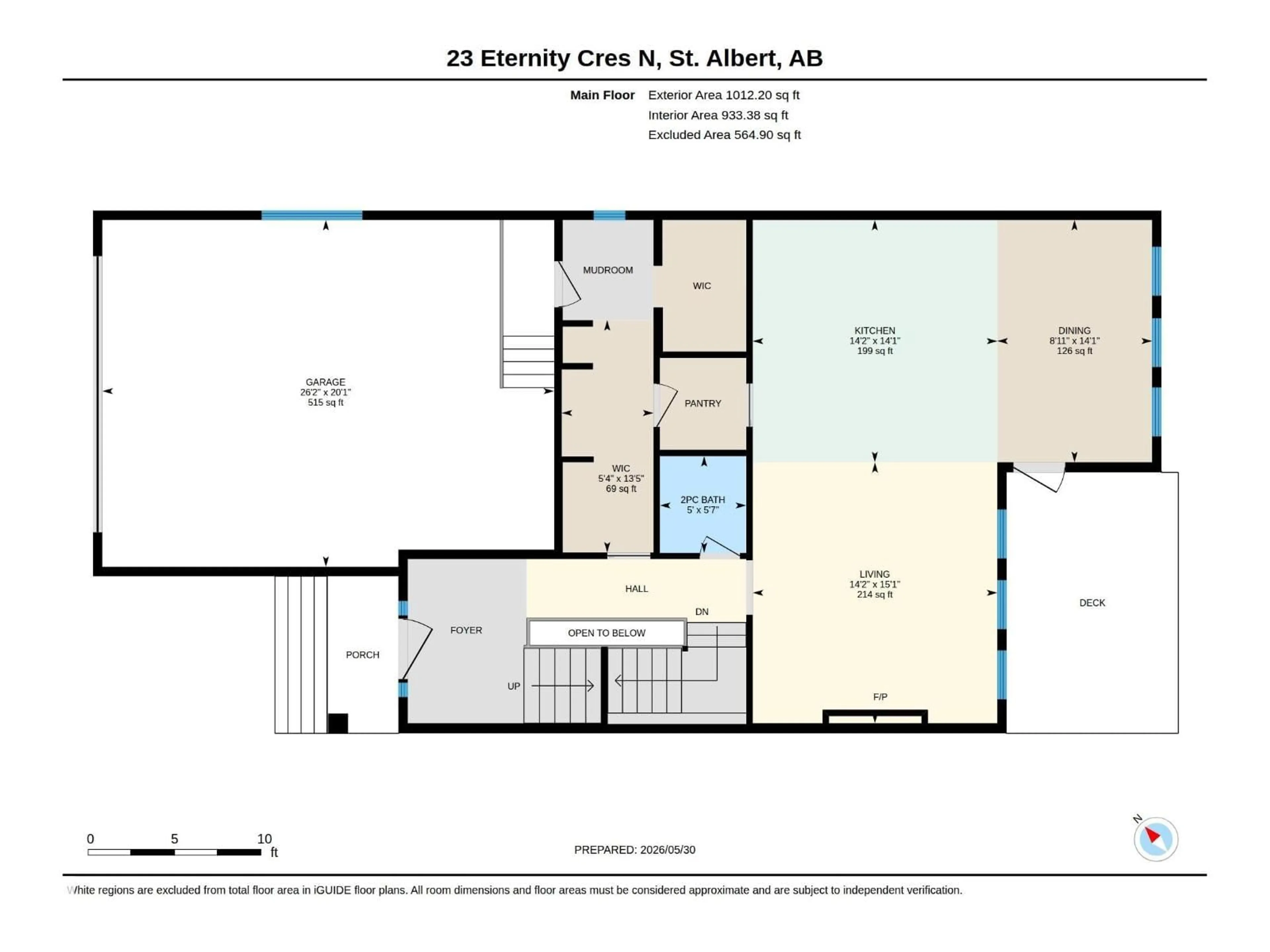 Floor plan for 23 ETERNITY CR, St. Albert Alberta T8N7R6