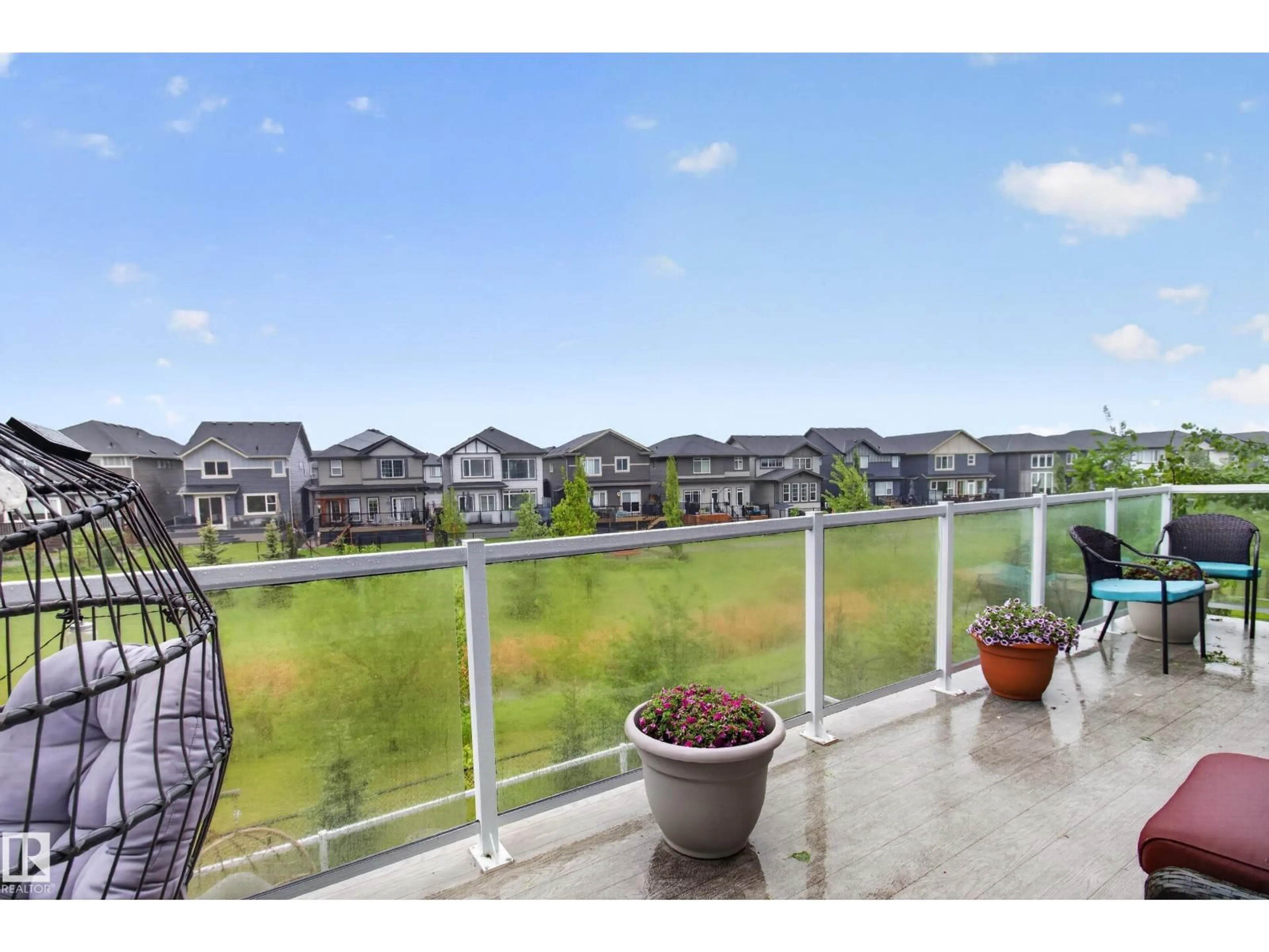 Patio, water/lake/river/ocean view for 133 ABERDEEN CR, Sherwood Park Alberta T8H2X3
