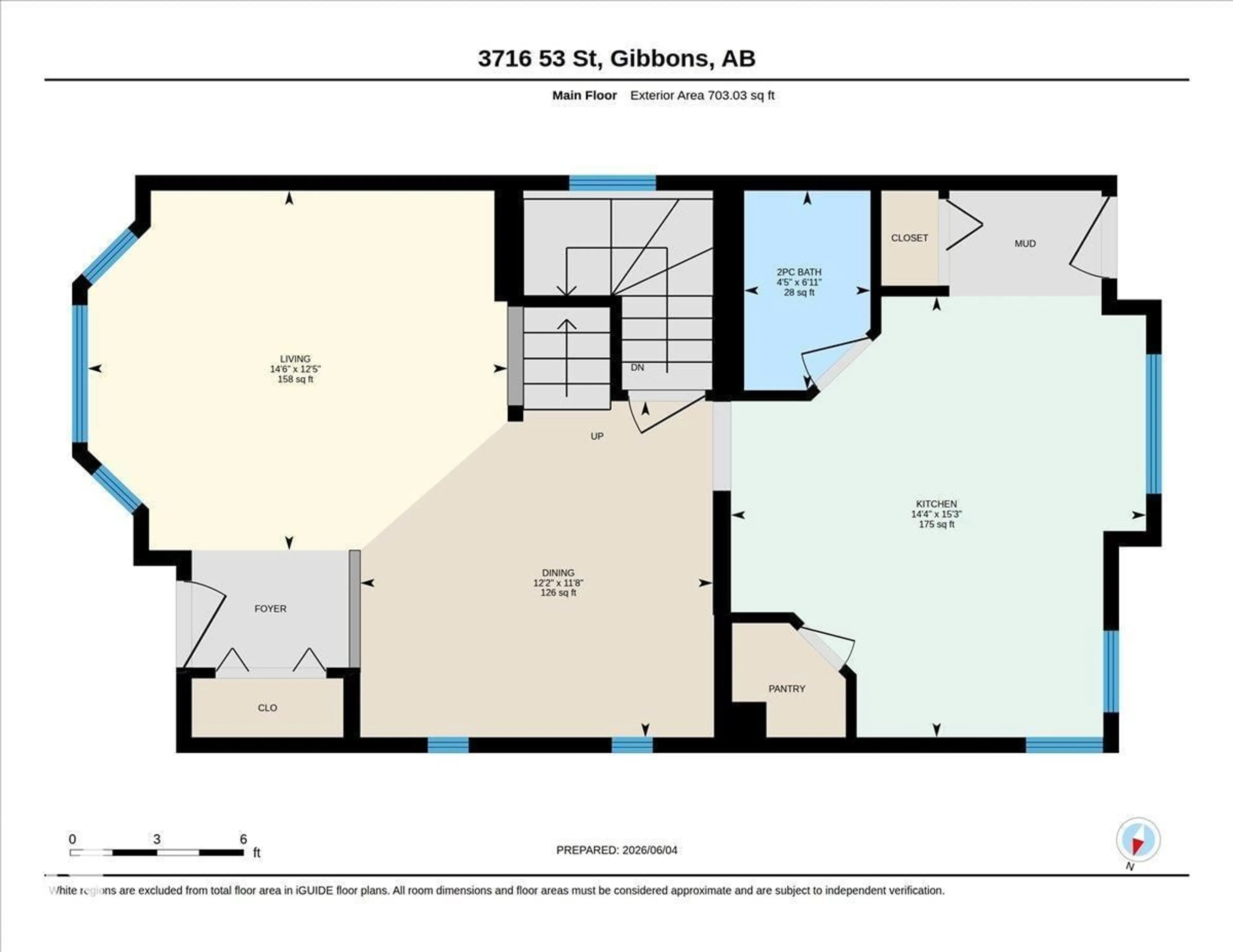 Floor plan for 3716 53 ST, Gibbons Alberta T0A1N0