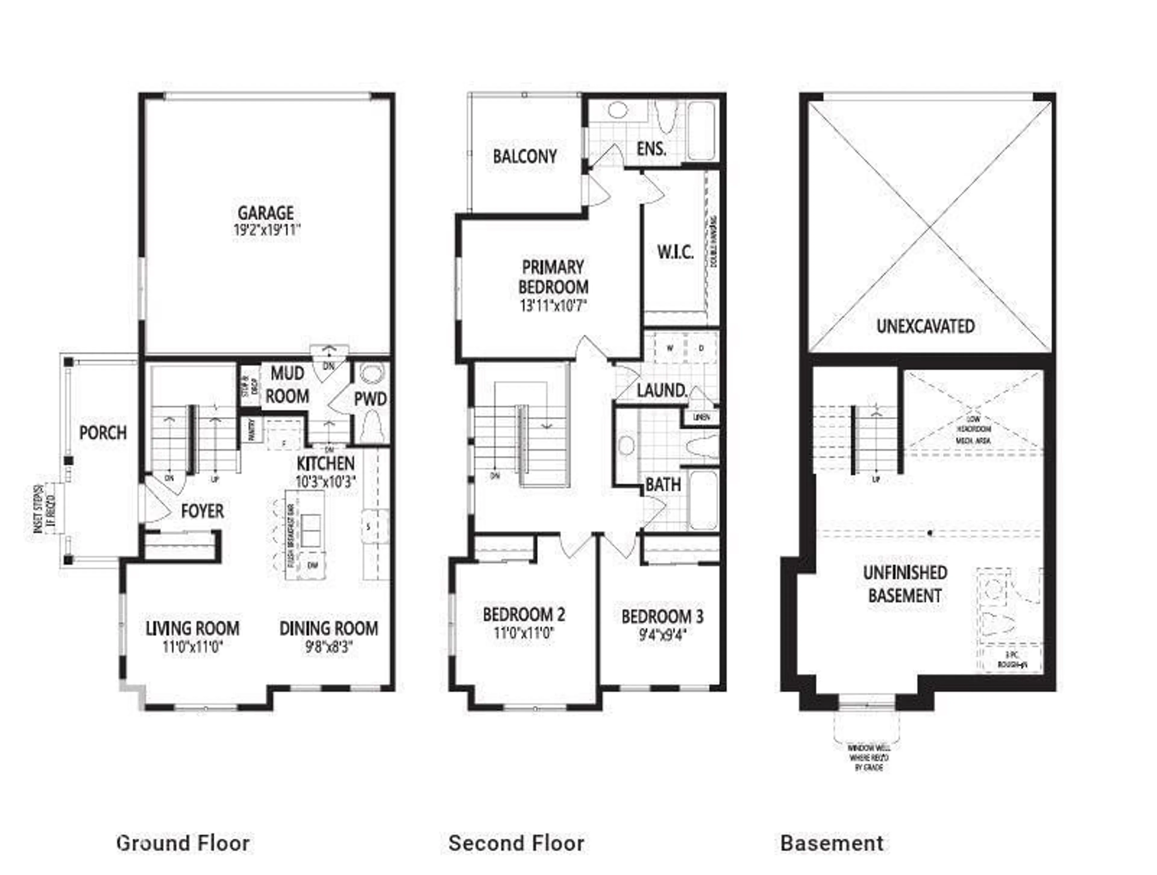 Floor plan for 1061 WOLF WILLOW WY, Sherwood Park Alberta T8H3B3