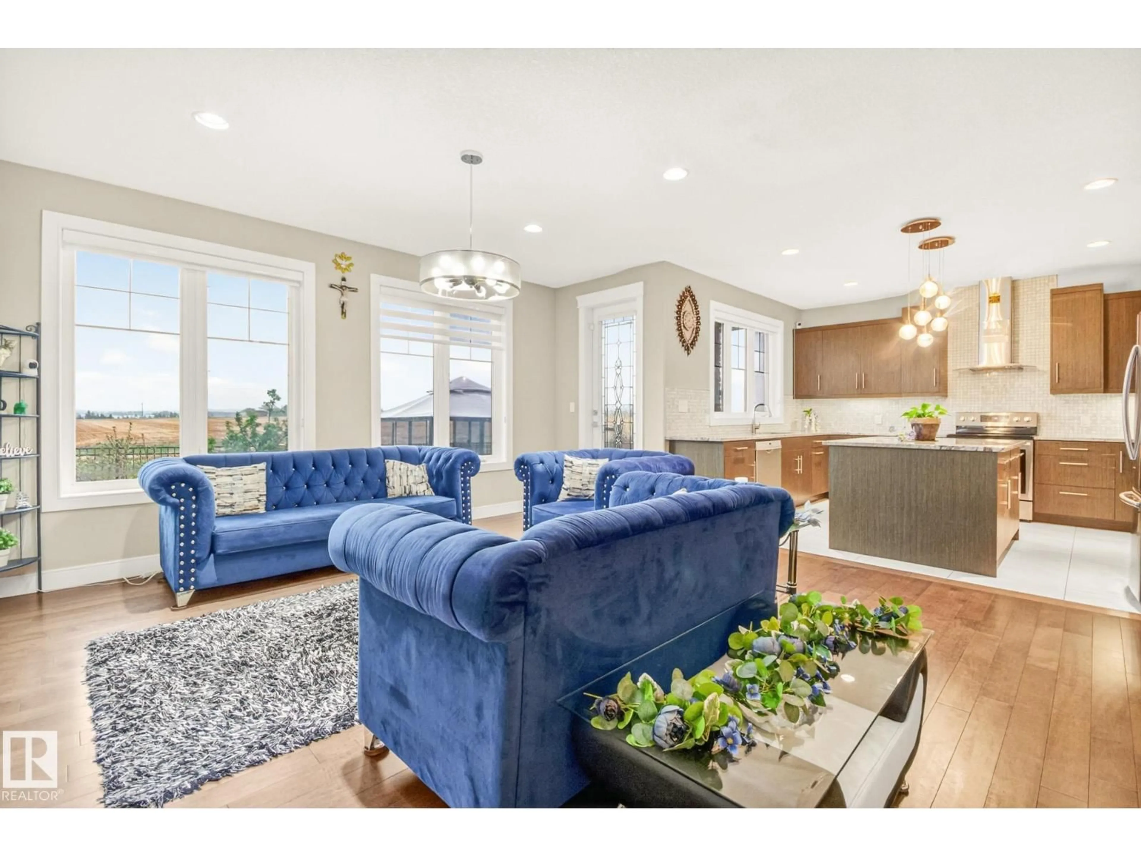 Living room with furniture, unknown for NE - 5803 32 ST, Rural Leduc County Alberta T4X1Z3