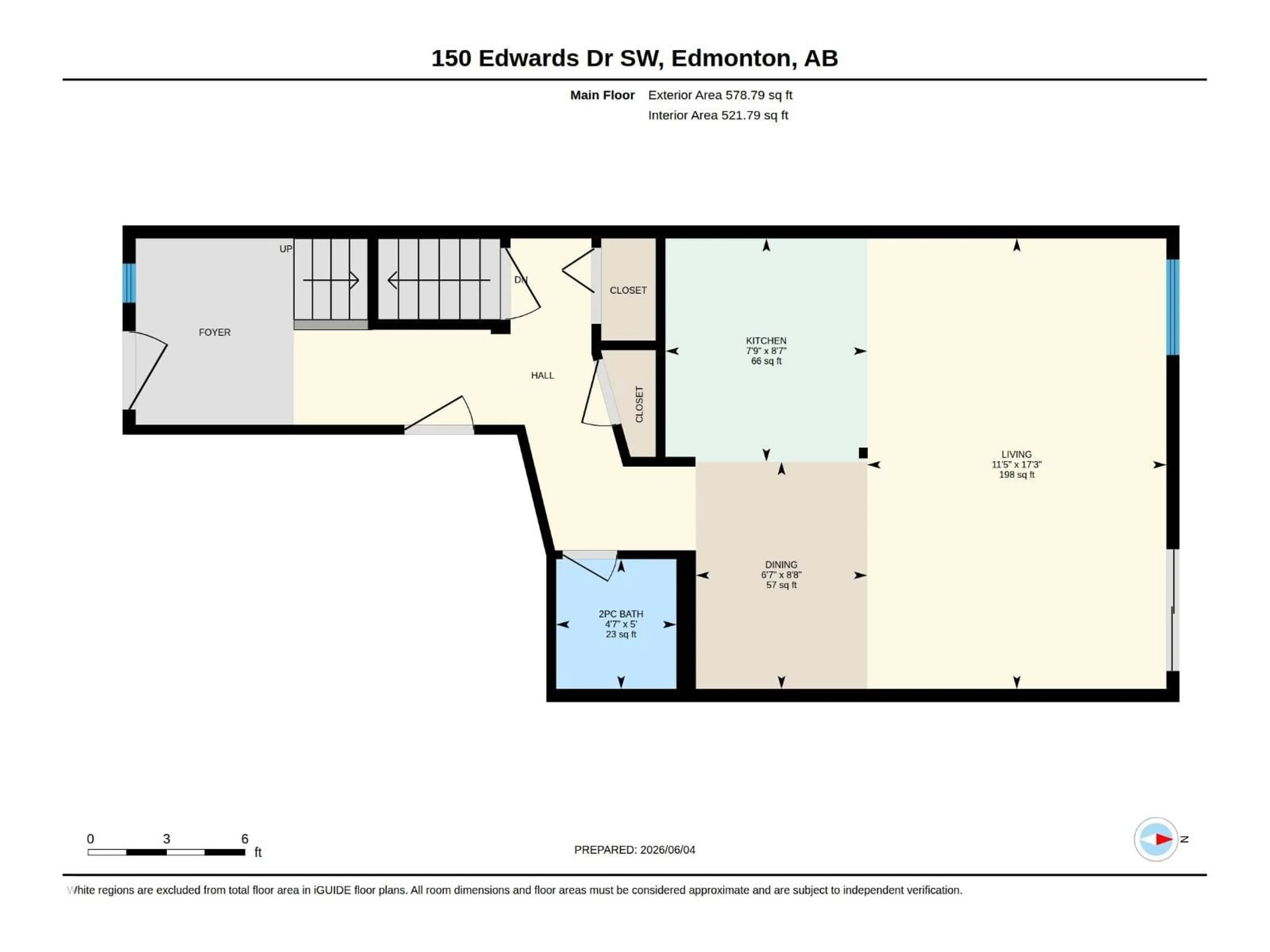 Floor plan for 150 - 164 EDWARDS DR, Edmonton Alberta T6X1M4