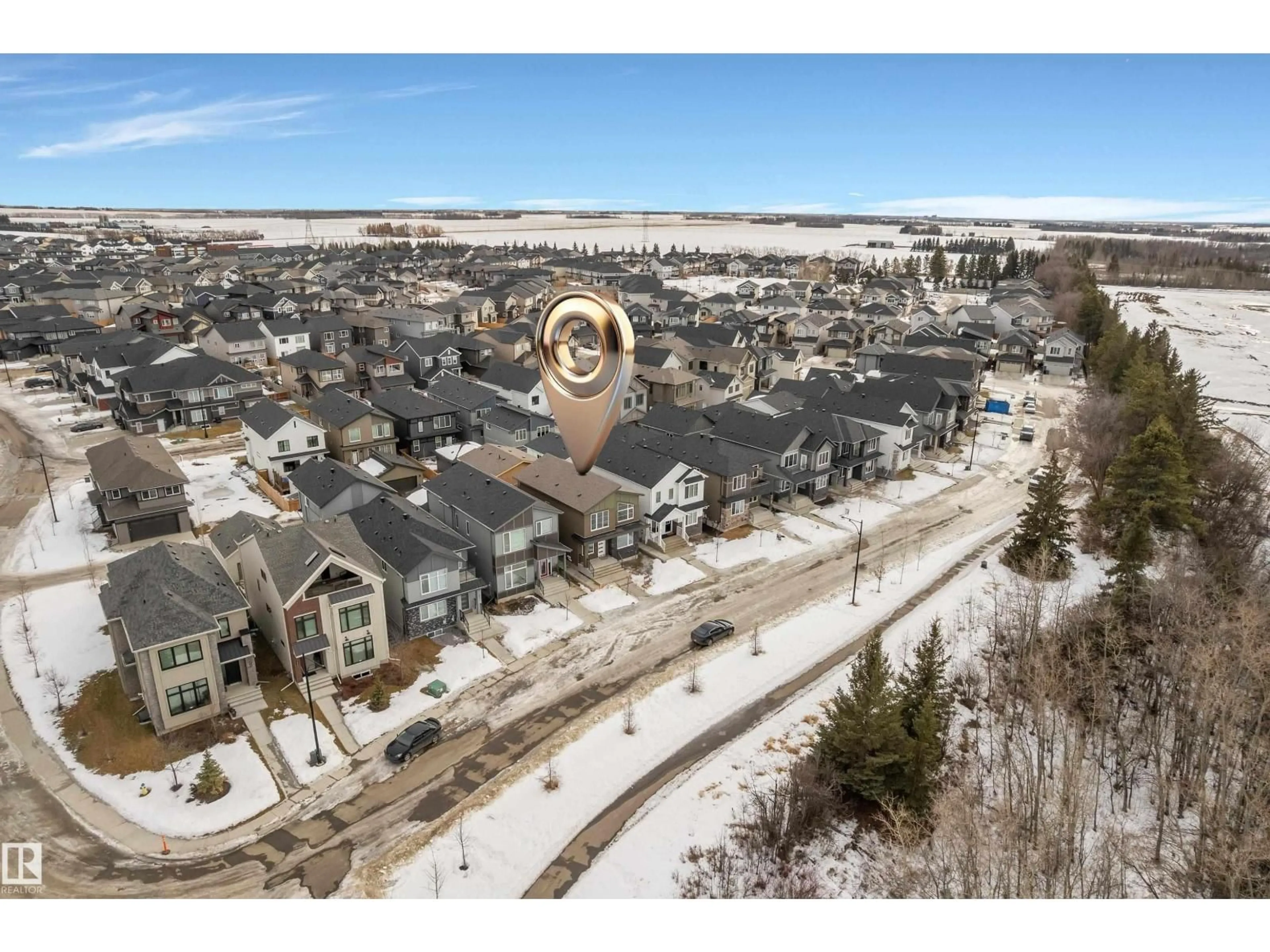 A pic from outside/outdoor area/front of a property/back of a property/a pic from drone, unknown for 6111 CRAWFORD DR, Edmonton Alberta T6W4L7