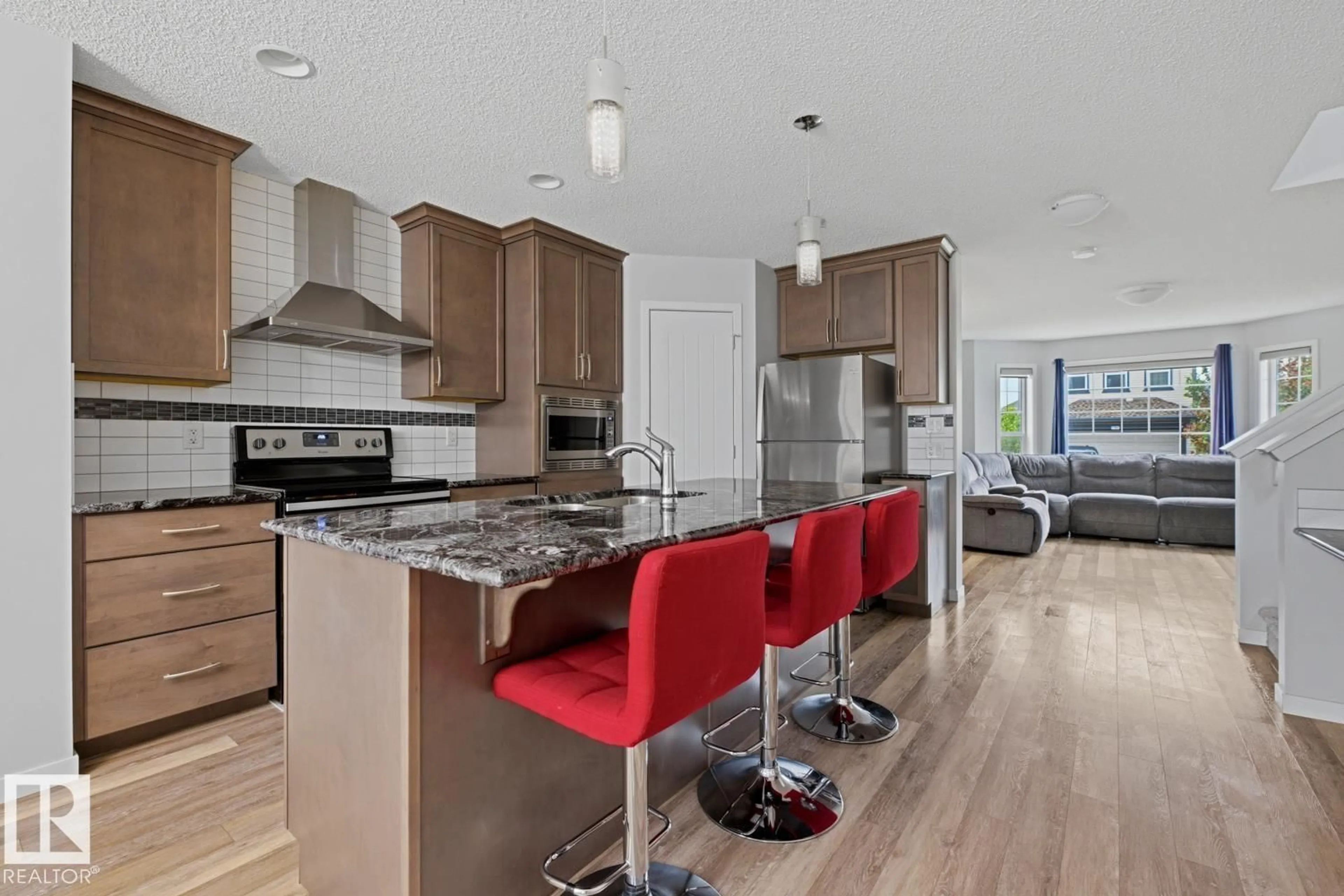 Open concept kitchen, unknown for 17844 61 ST, Edmonton Alberta T5Y3T3