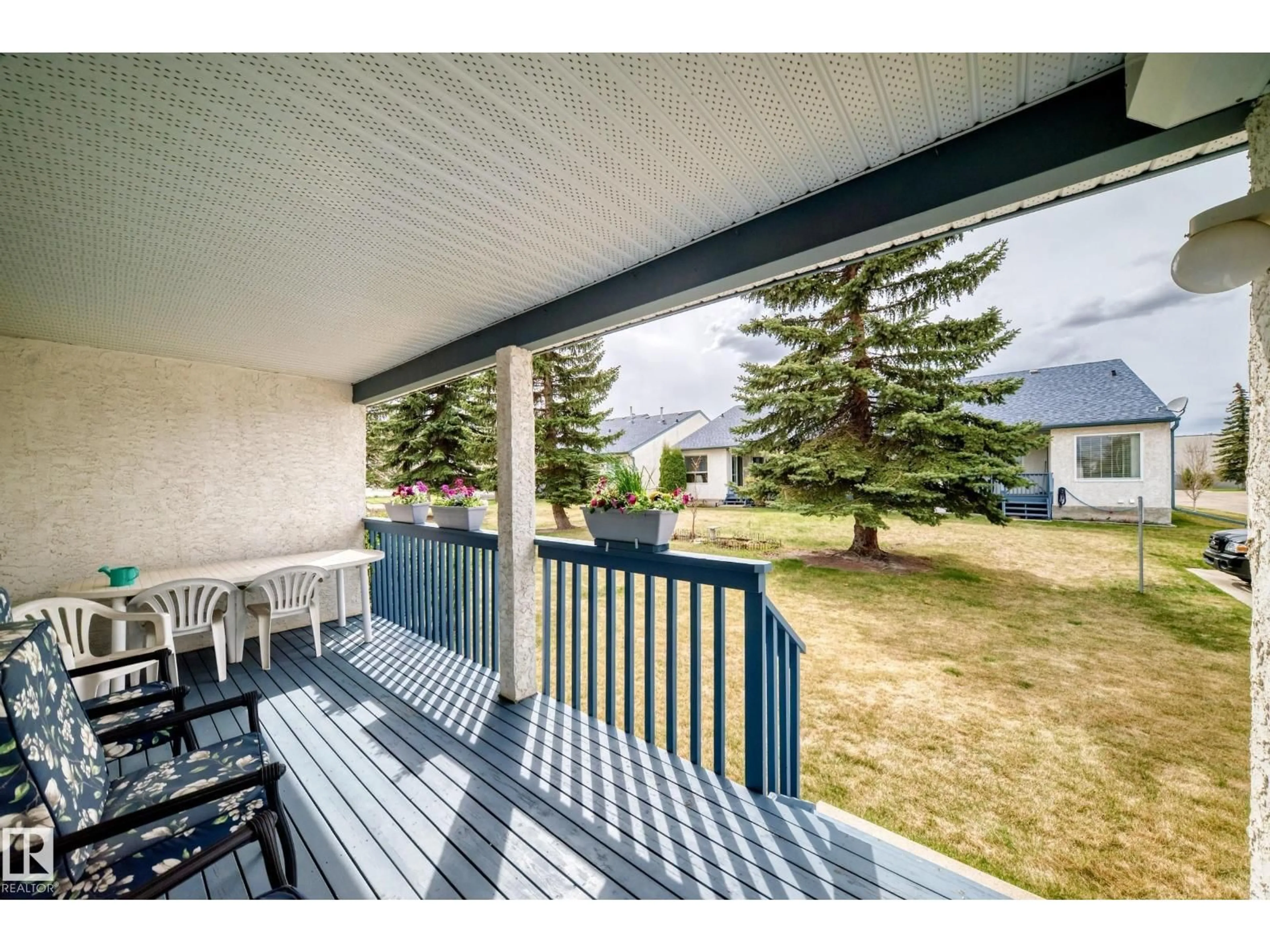 Patio, water/lake/river/ocean view for 9718 - 49 176 ST, Edmonton Alberta T5T6B8