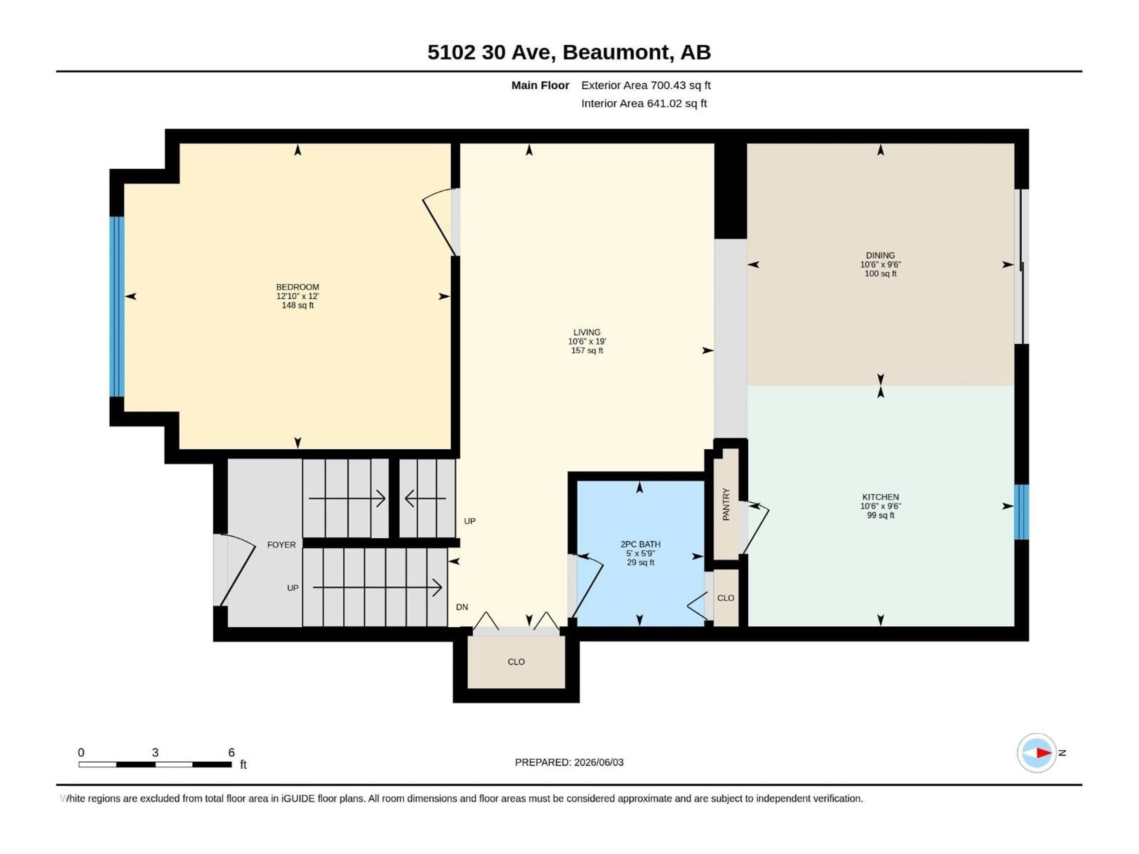 Floor plan for #41 - 5102 30 AV, Beaumont Alberta T4X0A9