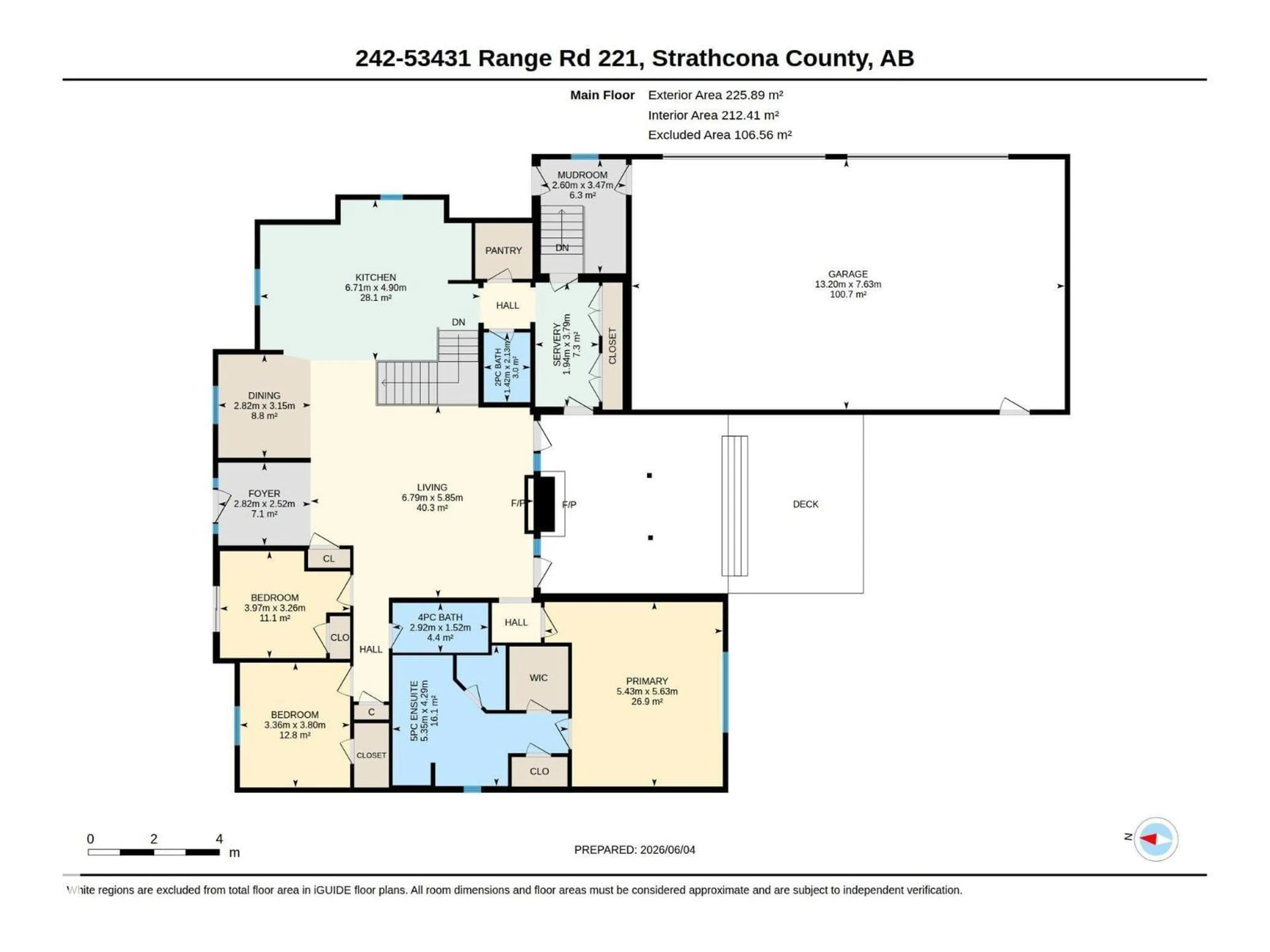 Floor plan for 242 - 53431 RGE ROAD 221, Rural Strathcona County Alberta T8E2K7