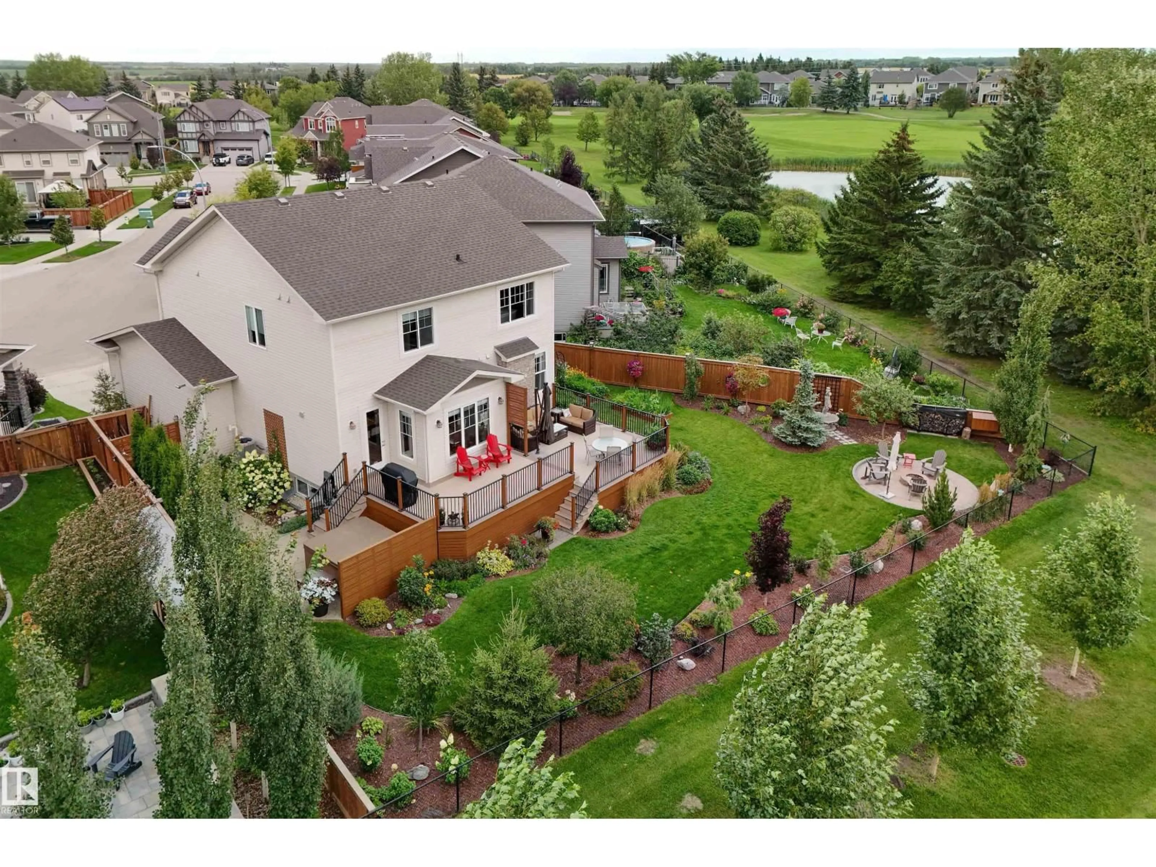 A pic from outside/outdoor area/front of a property/back of a property/a pic from drone, mountain view for 127 ROSEMOUNT CO, Beaumont Alberta T4X1Z5