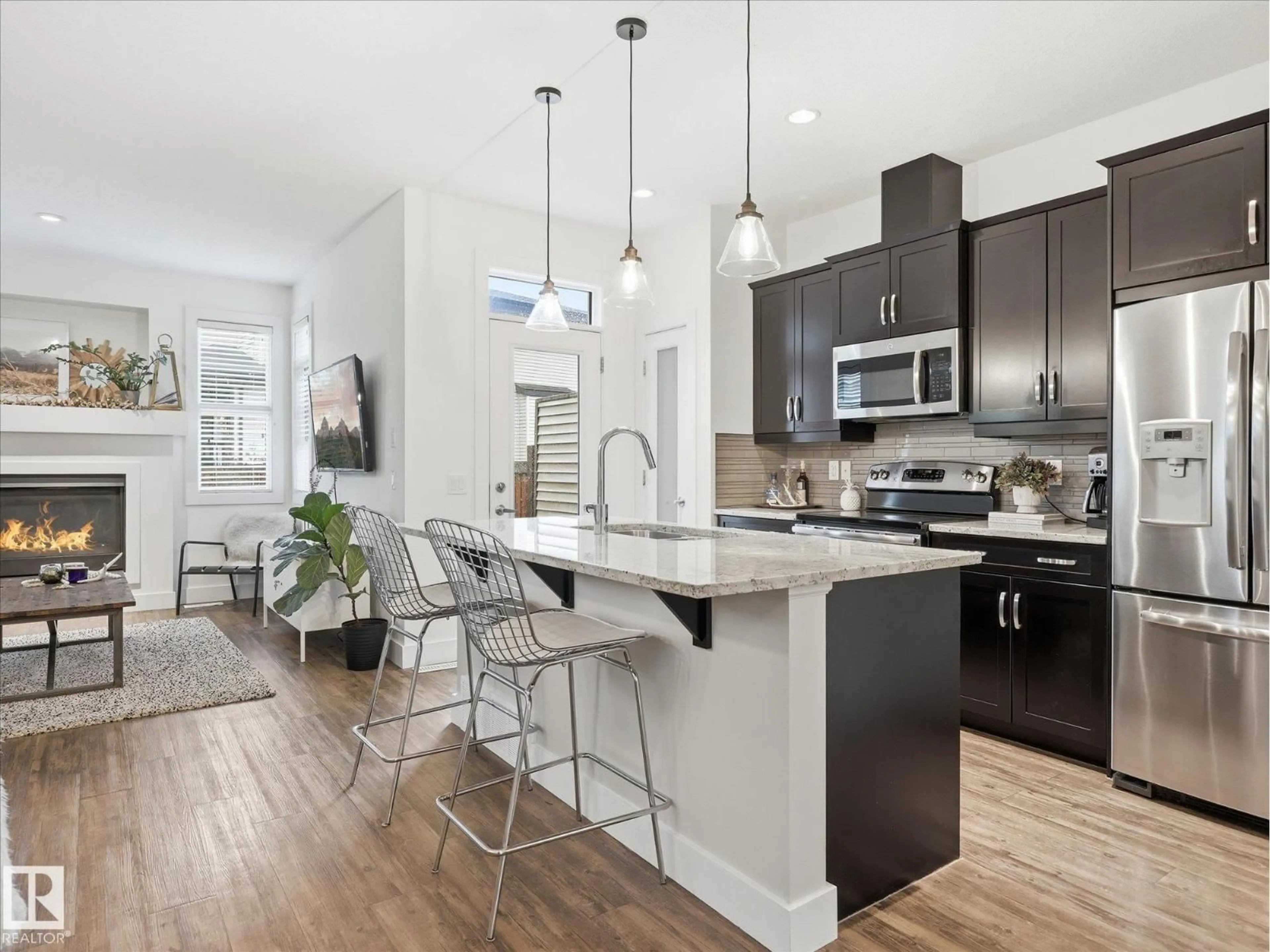 Open concept kitchen, unknown for NW - 13104 205 ST, Edmonton Alberta T5S0J2