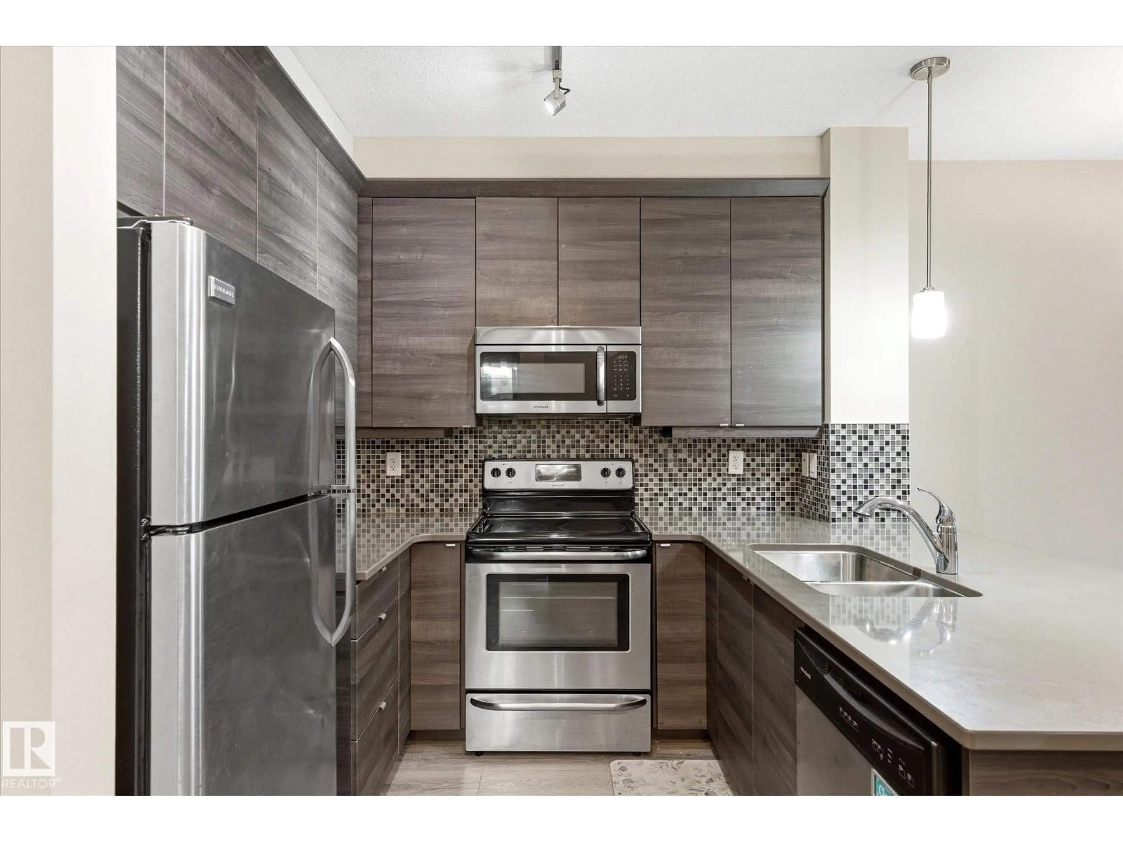 Standard kitchen, ceramic/tile floor for 218 - 2590 ANDERSON WY, Edmonton Alberta T6W0R2