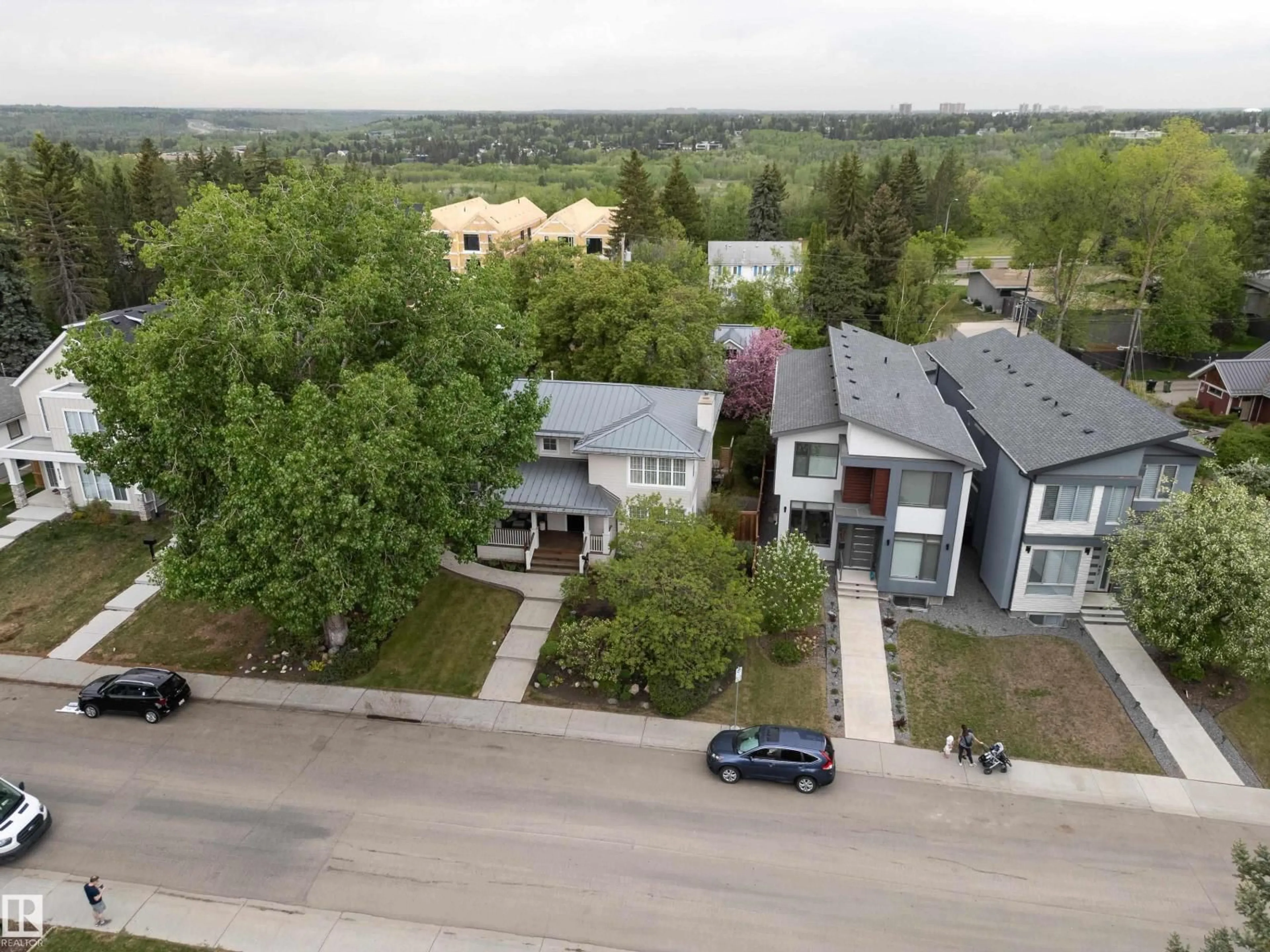 A pic from outside/outdoor area/front of a property/back of a property/a pic from drone, street for NW - 8332 120 ST, Edmonton Alberta T6G1X2