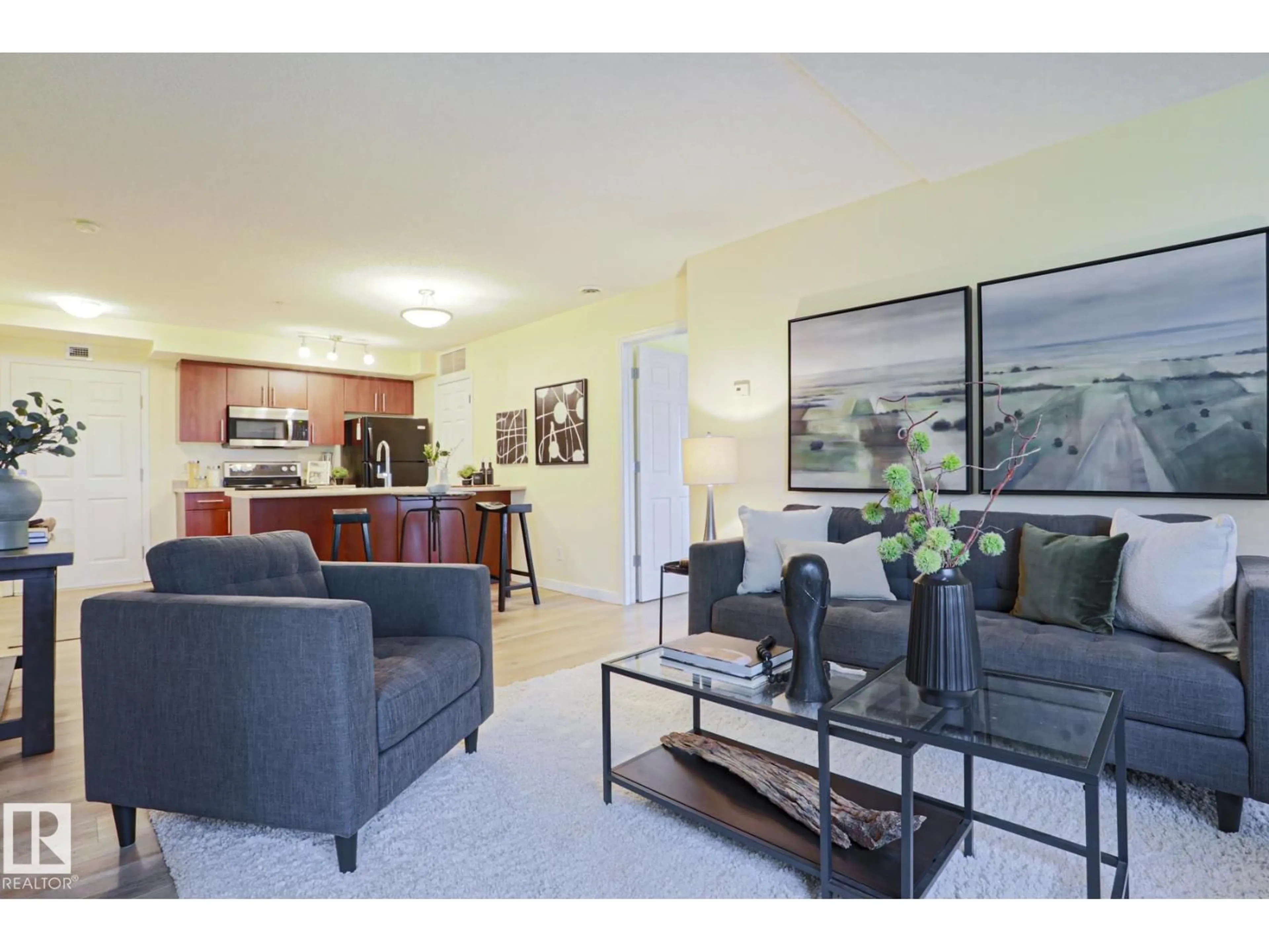 Living room with furniture, unknown for 6925 - 211 199 ST, Edmonton Alberta T5T3X8