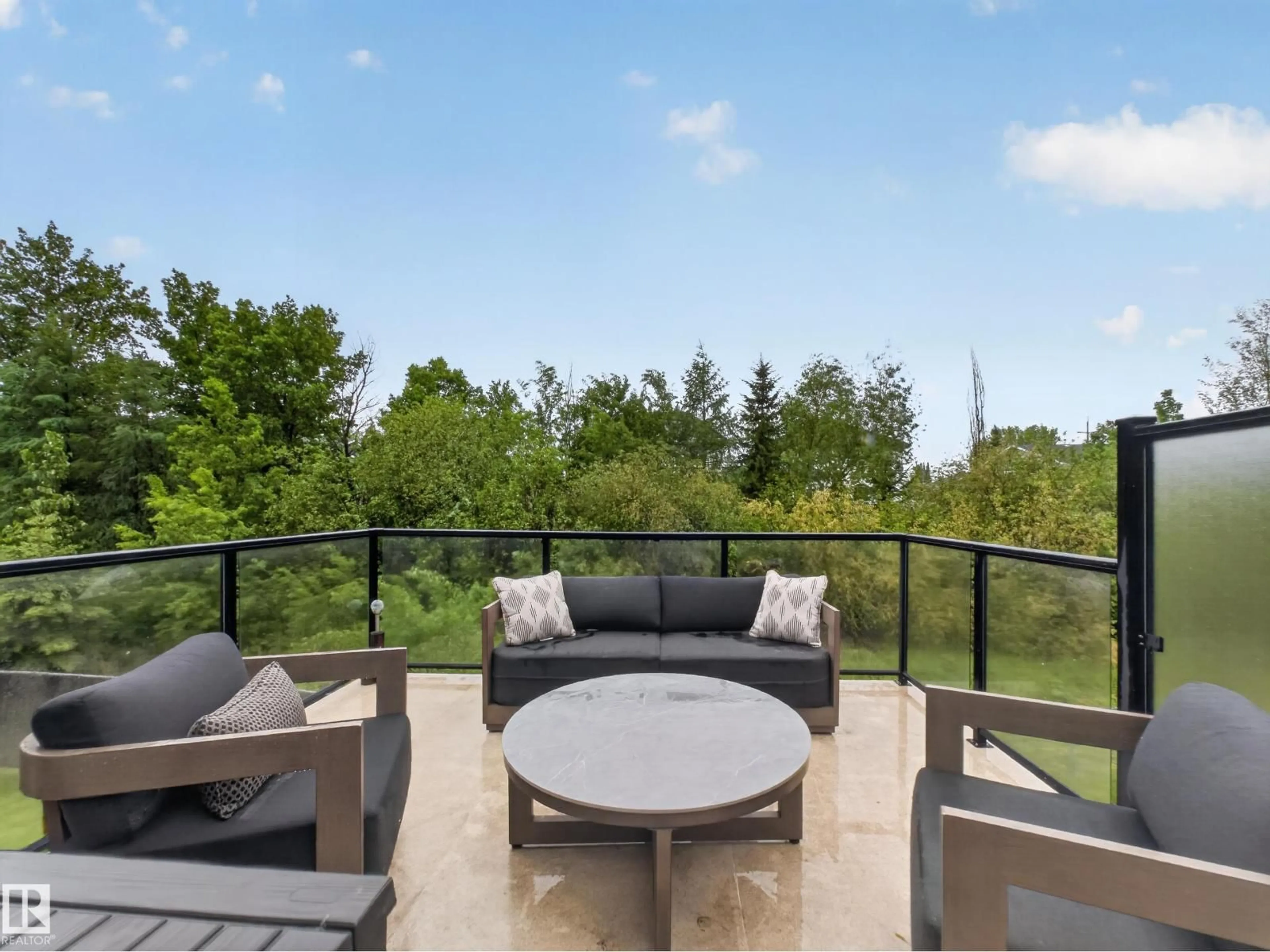 Patio, water/lake/river/ocean view for 4044 CROWSNEST CR, Sherwood Park Alberta T8H0G9