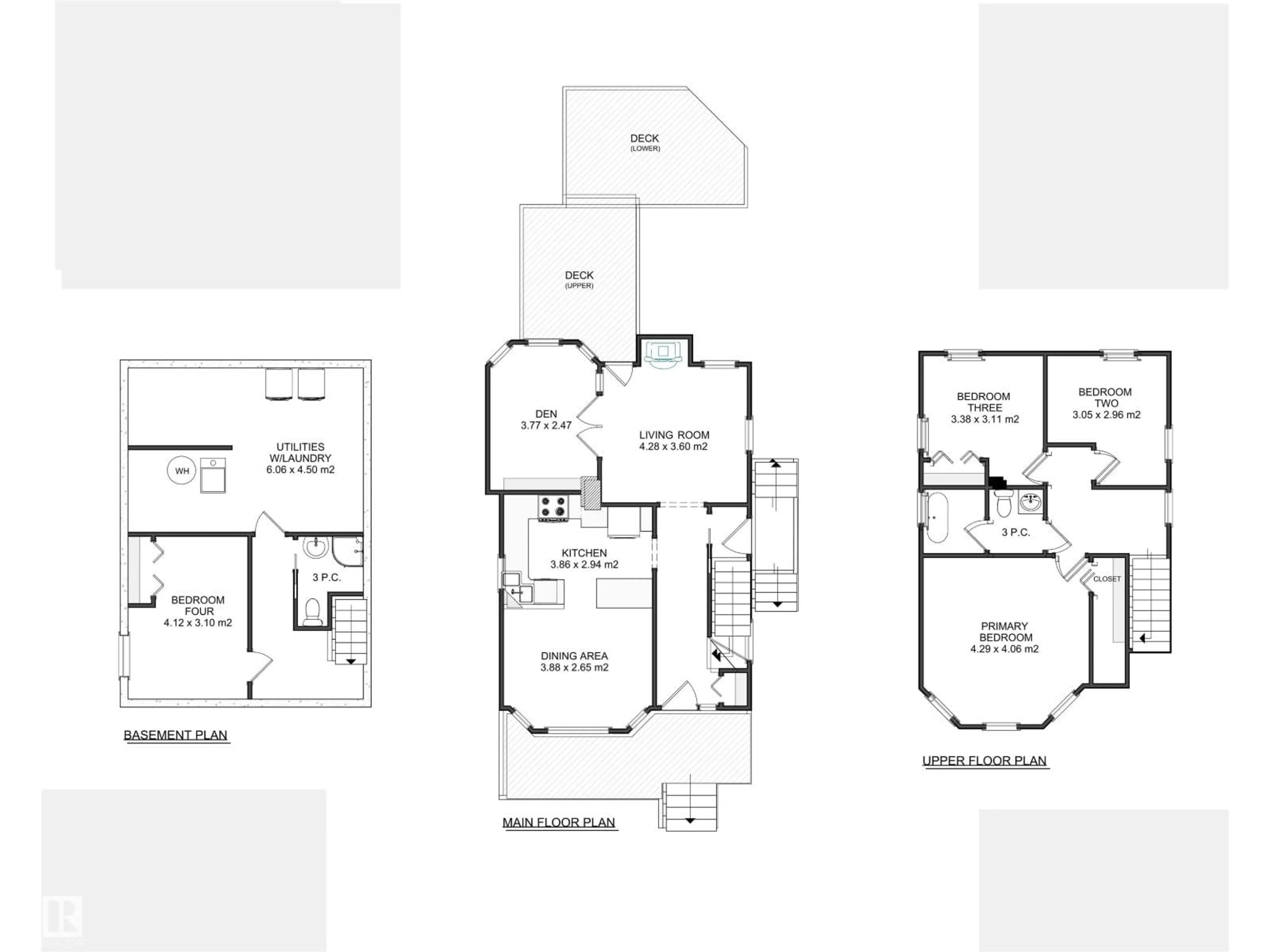 Floor plan for NW - 9655 87 AV, Edmonton Alberta T6C1K5