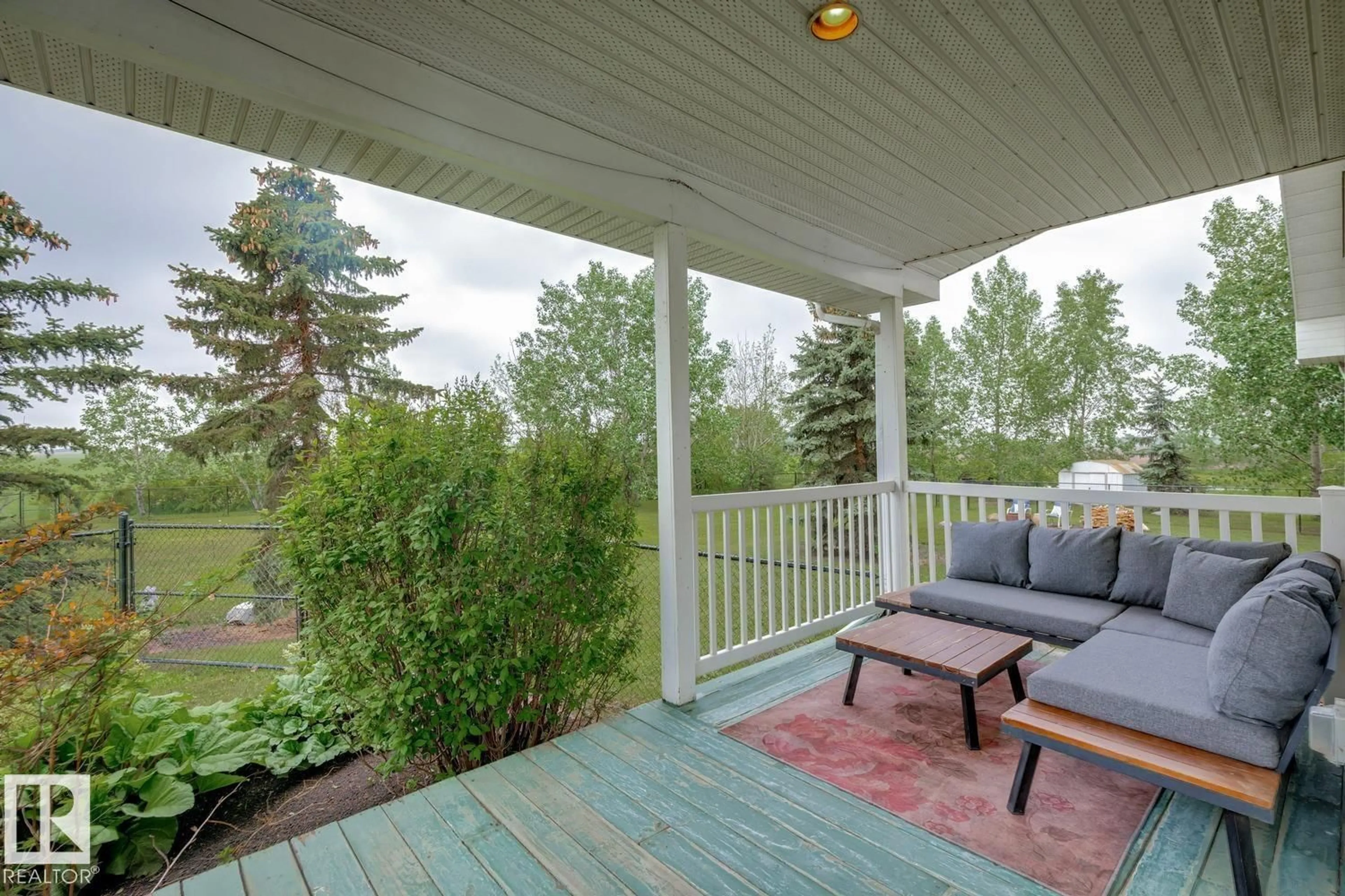 Patio, water/lake/river/ocean view for 55116 RGE ROAD 230, Rural Sturgeon County Alberta T8L5B4