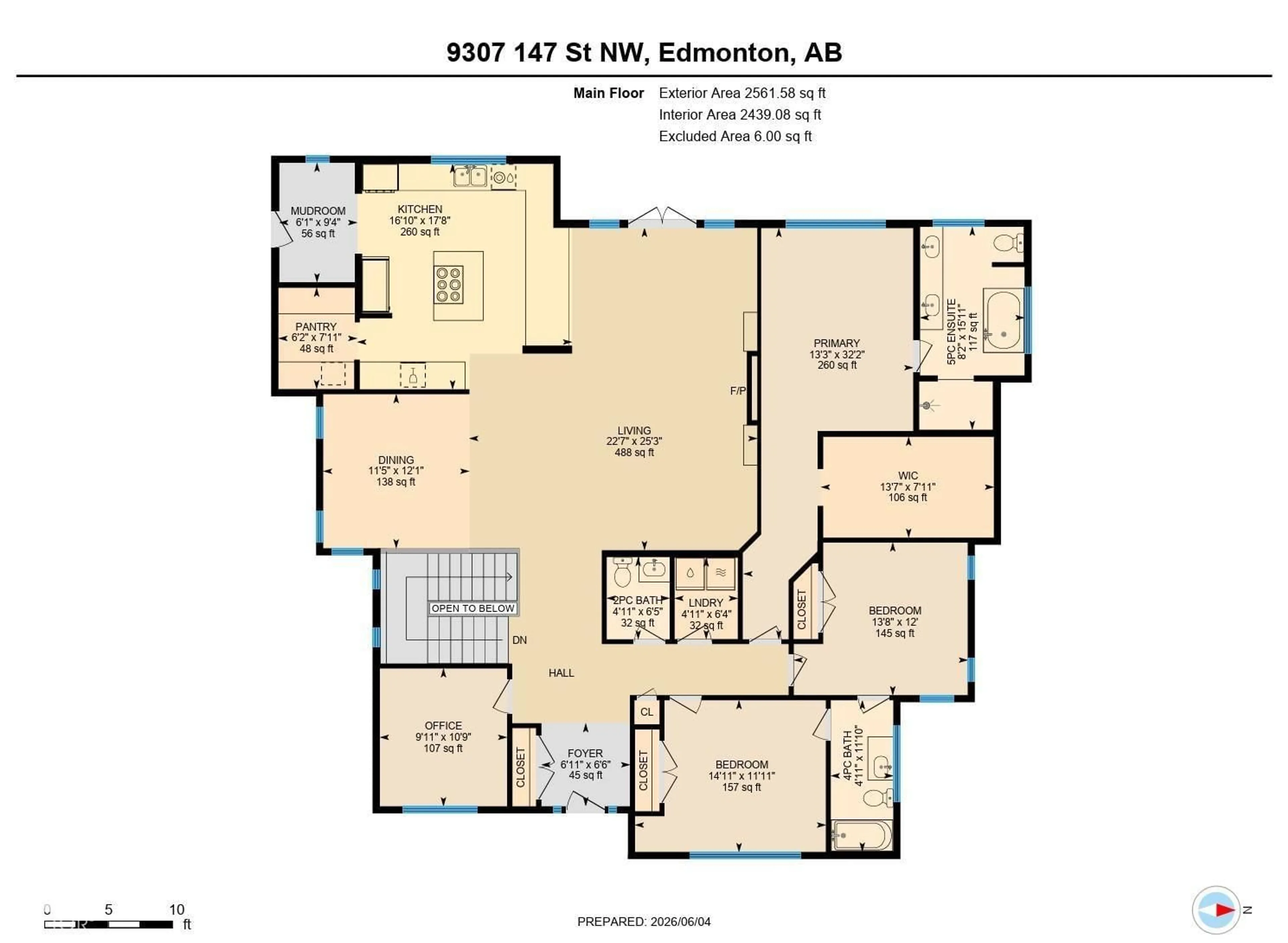 Floor plan for 9307 147 ST, Edmonton Alberta T5R0Y8